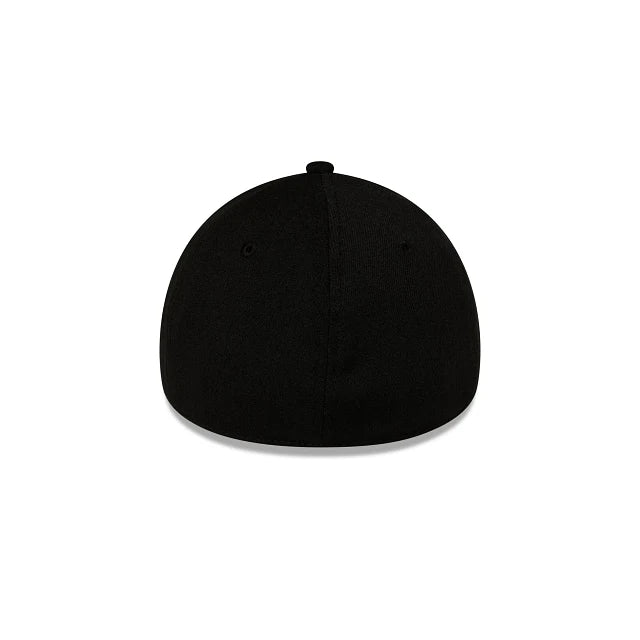 New Era New York Yankees Black 39THIRTY Stretch Fit Baseball Cap - Official MLB Licensed Hat for Men, Women & Fans - Perfect for Games, Sports & Streetwear Fashion
