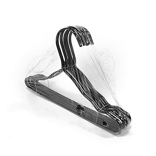 Premium Aluminum Alloy Clothes Hangers - 5-Pack Black Durable Coat Hangers for Kids & Adults - Space-Saving Closet Organizer for Shirts, Pants & Dresses - Ideal for Home, Dorm & Travel Use