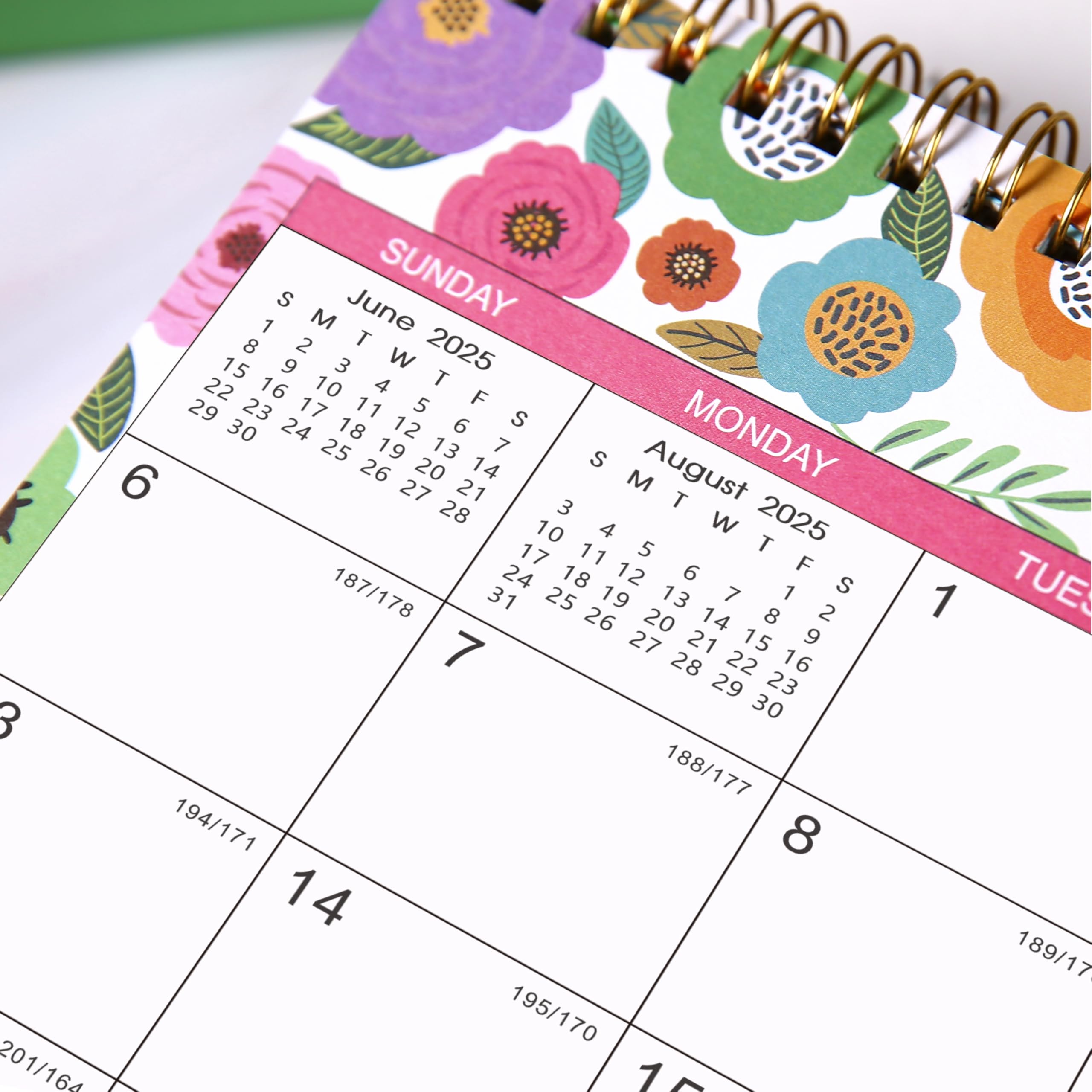 2025-2026 Standing Flip Desk Calendar | 18-Month Planner (July 2025 - December 2026) | 9.8