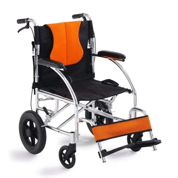 CALCARE Aluminum Series Lightweight Manual Wheelchair for Adults & Seniors - Durable Foldable Transport Chair for Indoor & Outdoor Use - Home, Hospital, Travel Mobility Aid
