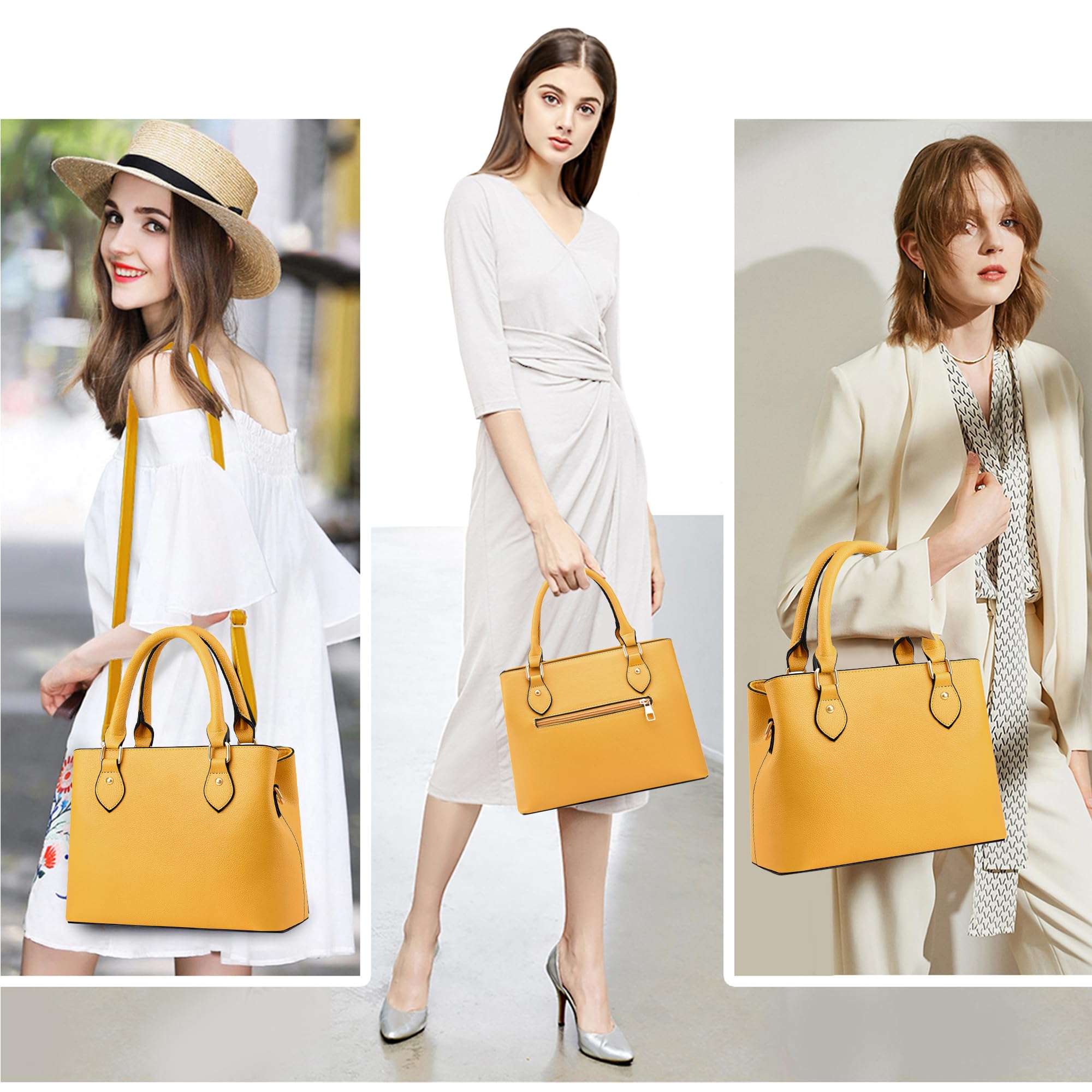 Chicarousal Women's Leather Crossbody Bag - Stylish Tote & Shoulder Purse for Daily Use