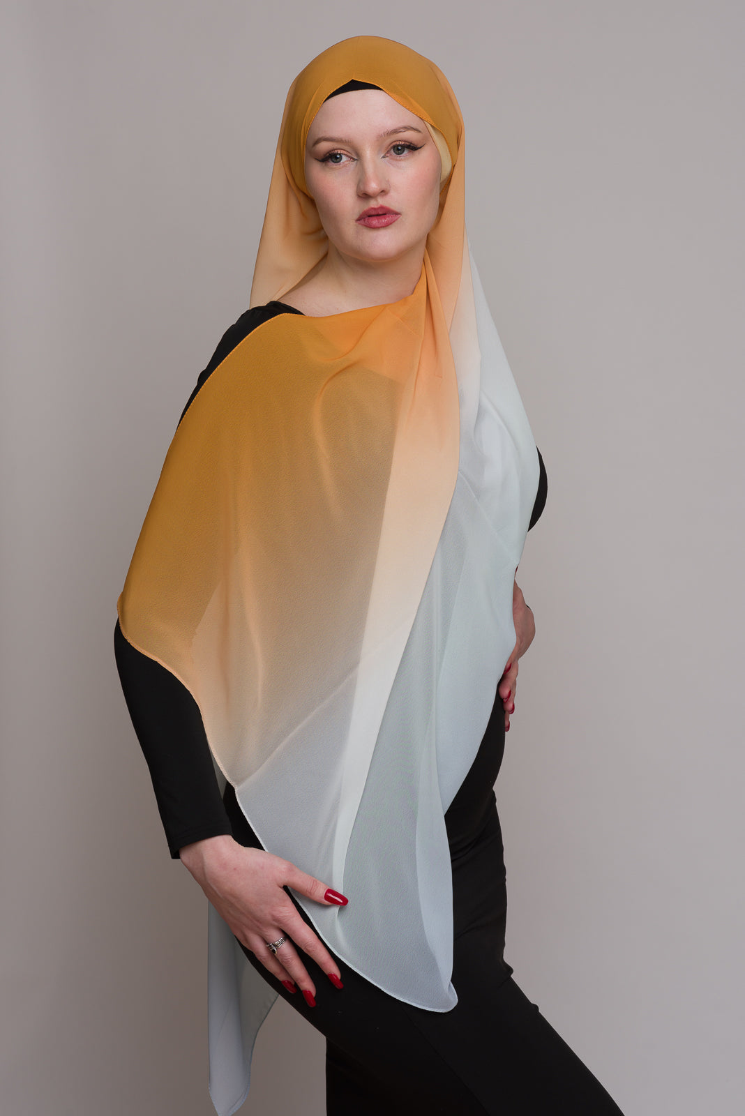 Sudan Brown Degrade Hijab - Modest Muslim Scarf for Women - Perfect for Prayer, Daily Wear & Special Occasions