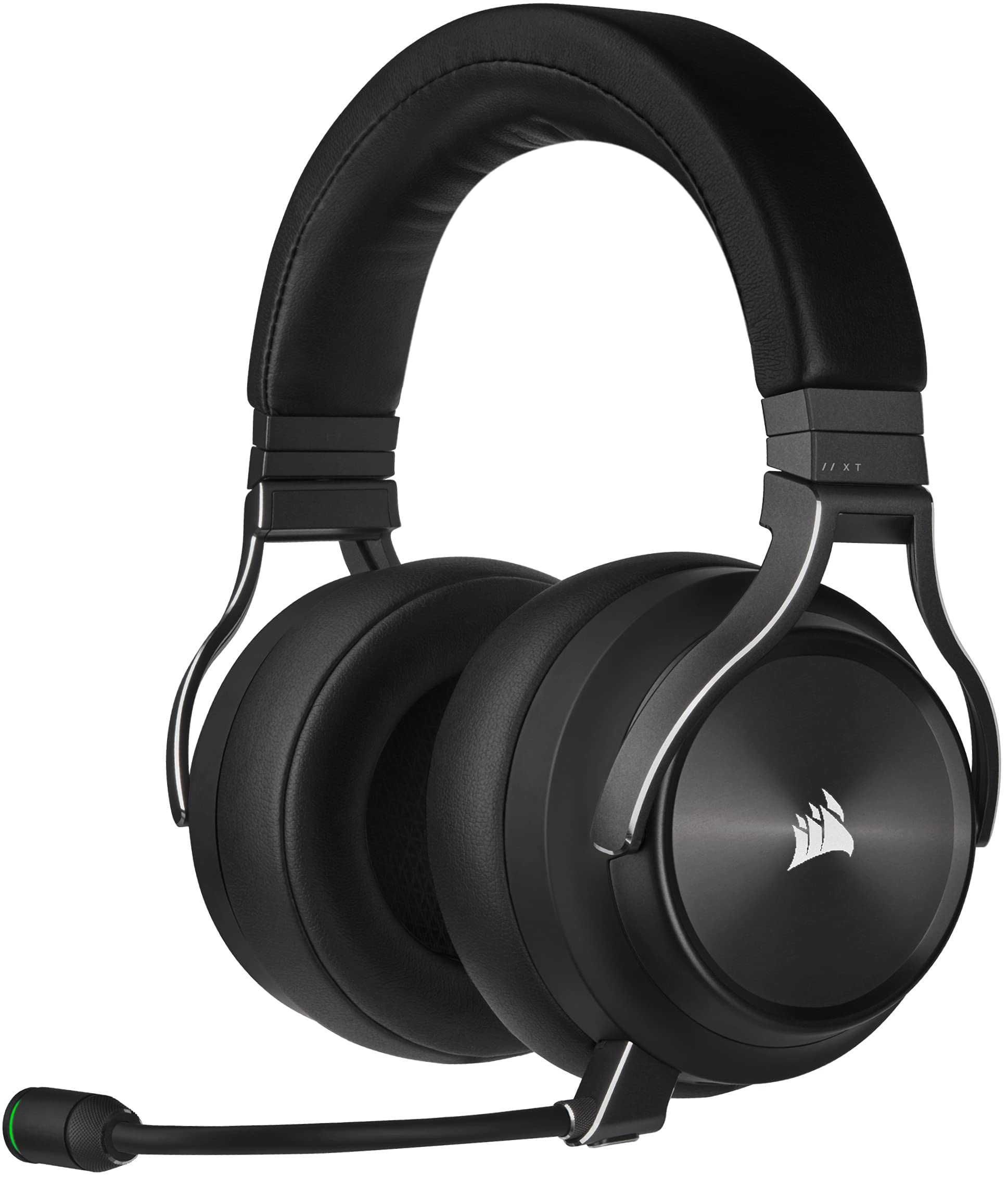 CORSAIR VIRTUOSO RGB WIRELESS XT Multiplatform Gaming Headset with Bluetooth - Dolby Atmos - Omnidirectional Microphone - iCUE Compatible - for PC, Mac, PS5, PS4, Nintendo Switch & Mobile (Slate) - Perfect for Gaming, Streaming & Conference Calls