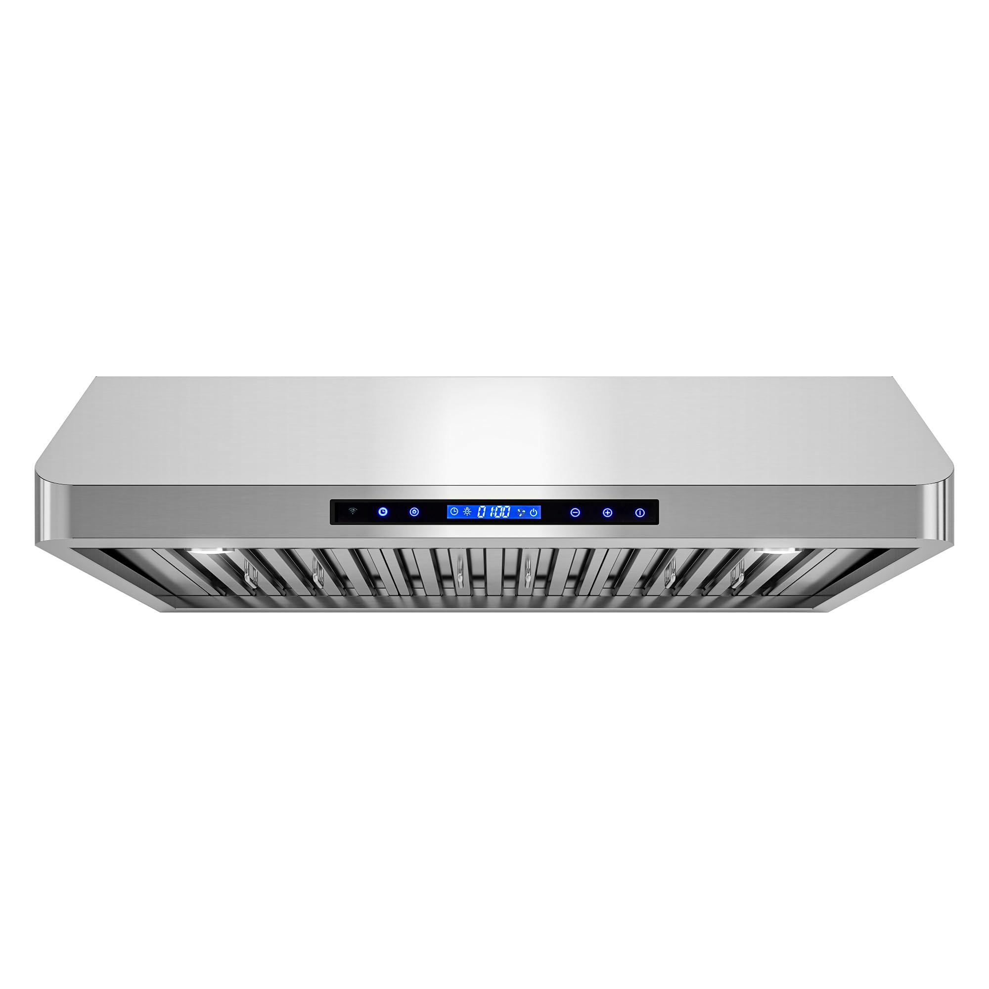COSMO COS-QS90 36-Inch Stainless Steel Under Cabinet Range Hood - 500 CFM Ducted Kitchen Vent Hood with Touch Controls & LED Lights - Perfect for Modern Kitchens, Cooking, and Smoke Removal