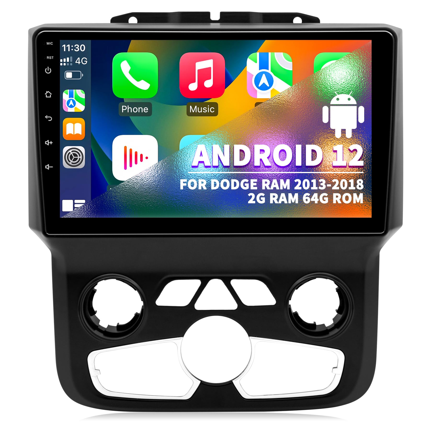 Dodge RAM 1500 2500 3500 Car Stereo with Android 12 - 9