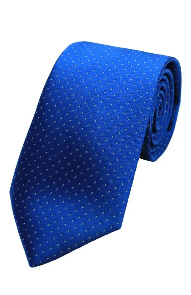 LA Smith Poly Small Spot Tie - Premium Polyester Necktie for Men, Classic Small Dot Pattern, Perfect for Business, Weddings & Formal Events