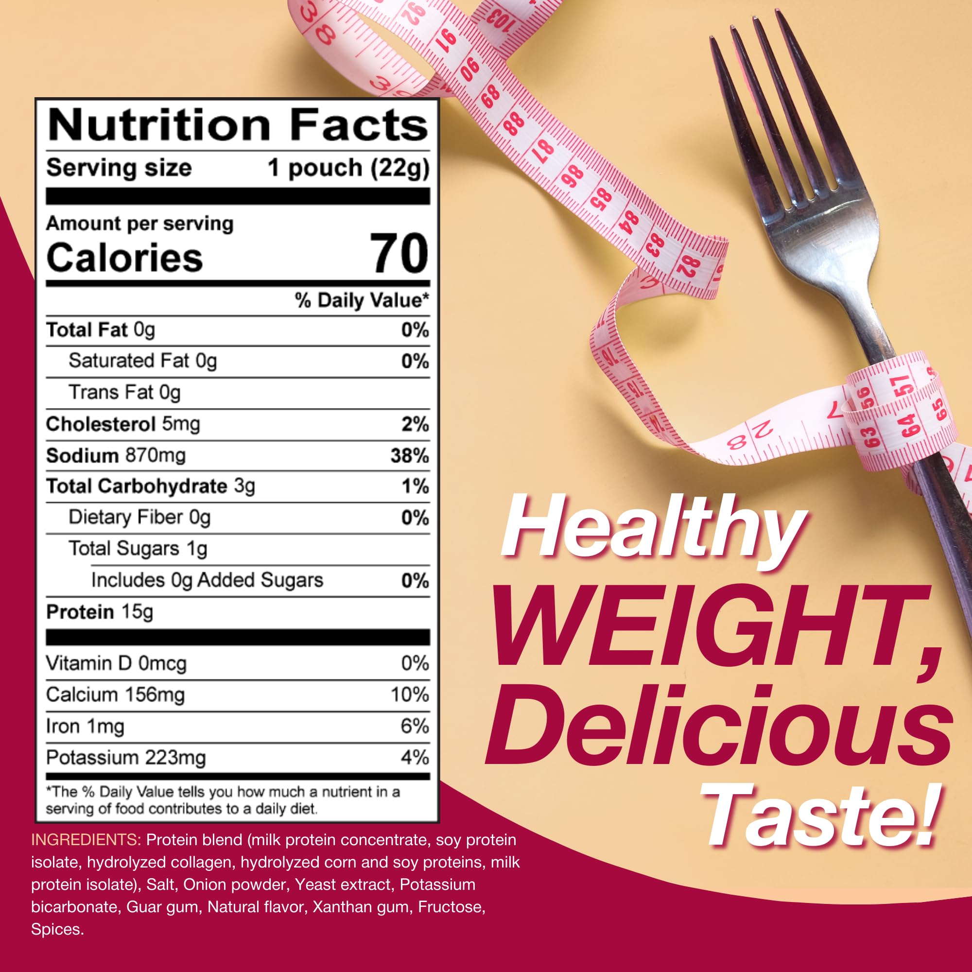 ProtiDIET High Protein Chicken Soup Mix - Low Sugar, No Fat, Quick & Easy Meal Replacement Protein Powder with Vitamins - 7 Single-Serve Pouches - Perfect for Weight Loss, Keto Diet & On-the-Go Nutrition