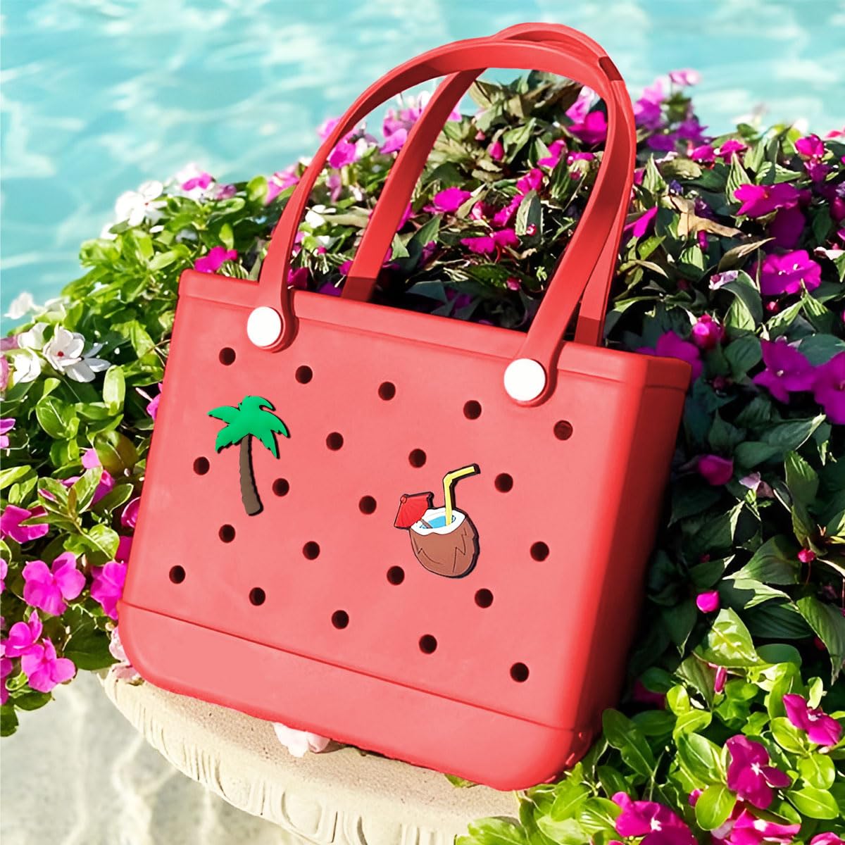 Waterproof Beach Tote Bag for Women - Sandproof Travel Handbag for Pool & Outings