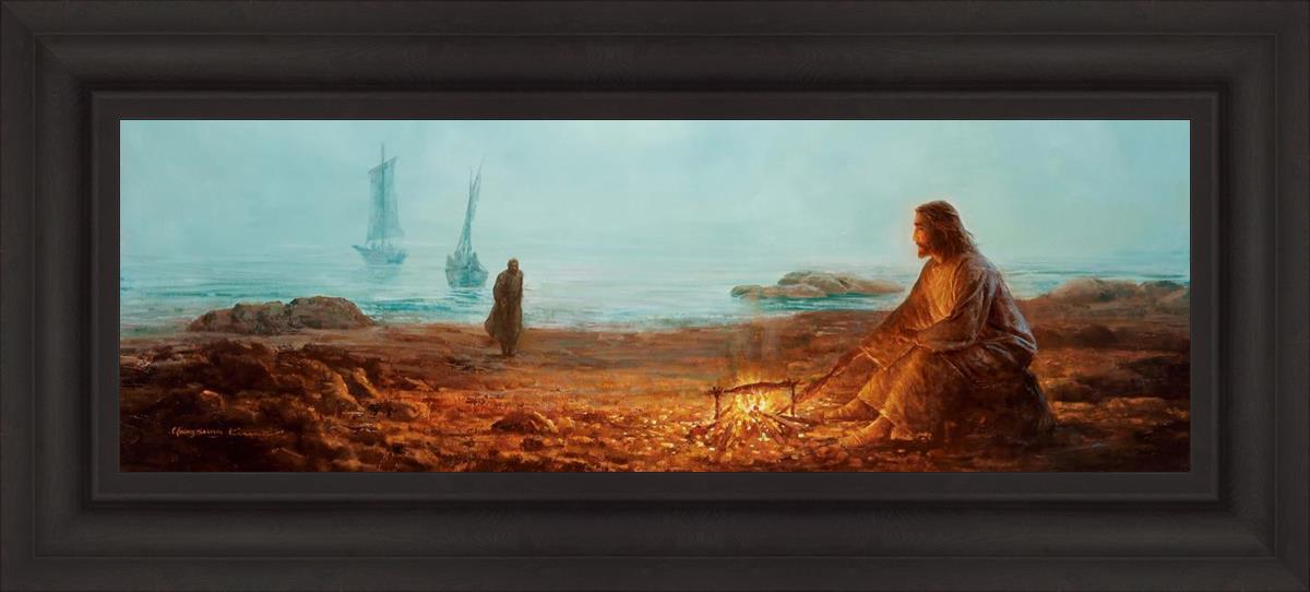 By The Shore By Yongsung Kim - Coastal Wall Art Print for Beach House Decor, Ocean Themed Living Room & Bedroom