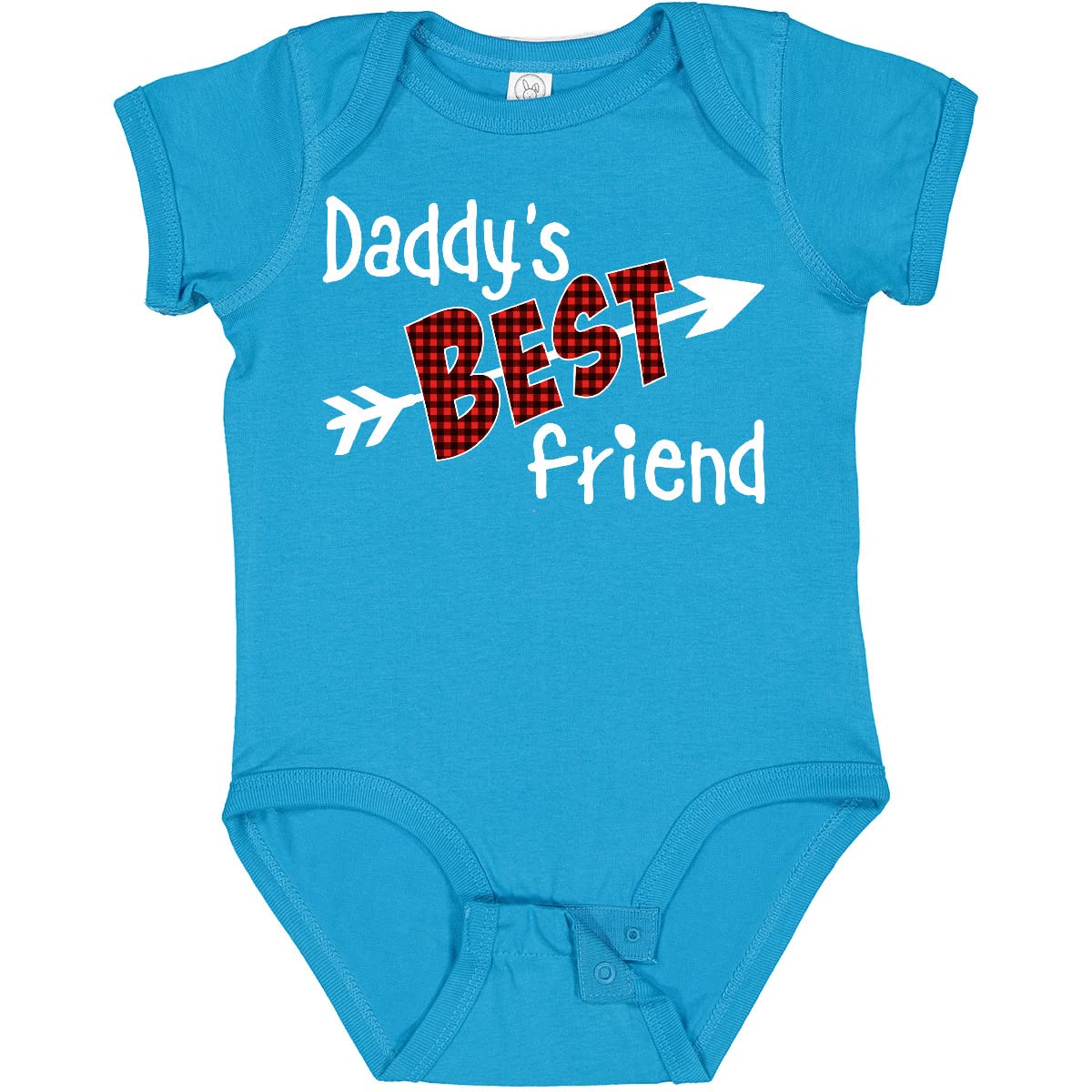Inktastic Daddy's Best Friend Arrow & Plaid Letters Baby Bodysuit - Perfect for Family Photos & Newborn Gifts
