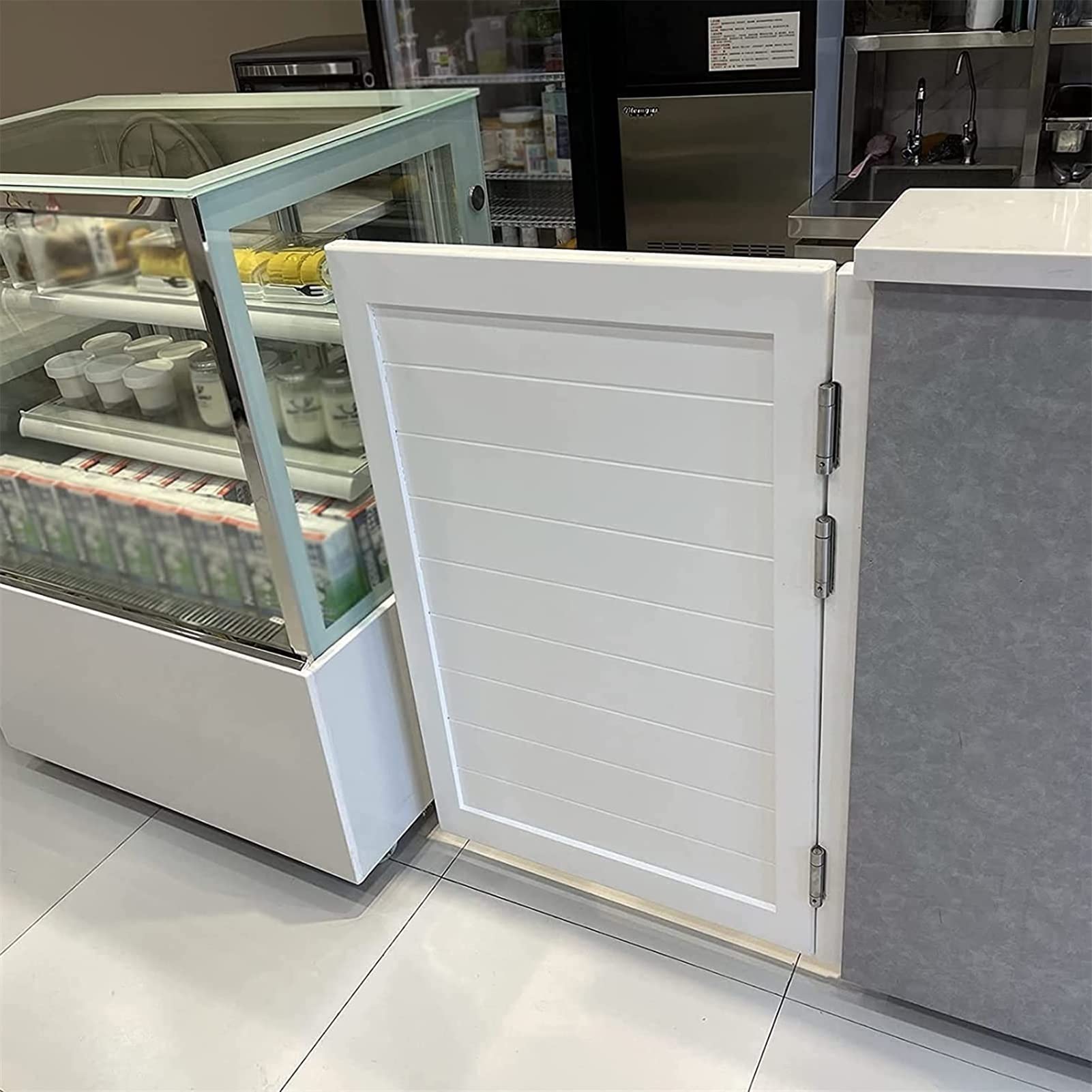 Vintage MTSON Swinging Cafe Doors - Solid Wood Retro Counter Doors with Automatic Closure for Restaurants, Kitchens & Home Decor (W75xH90cm/29.5