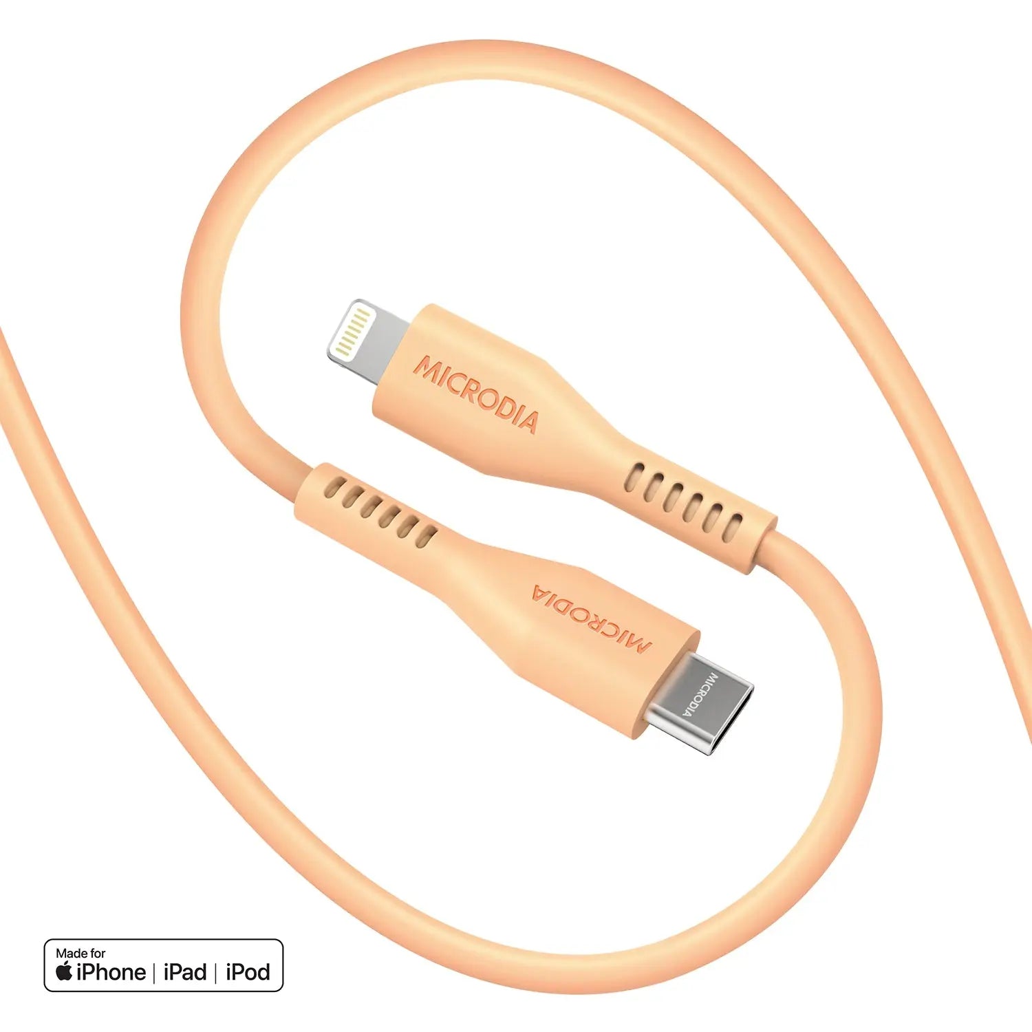 MICRODIA Fruitywire™ 60W USB-C to Lightning Cable - MFi Certified Fast Charging & Data Sync (480Mbps) - Compatible with iPhone, iPad - Perfect for Home, Office & Travel Charging