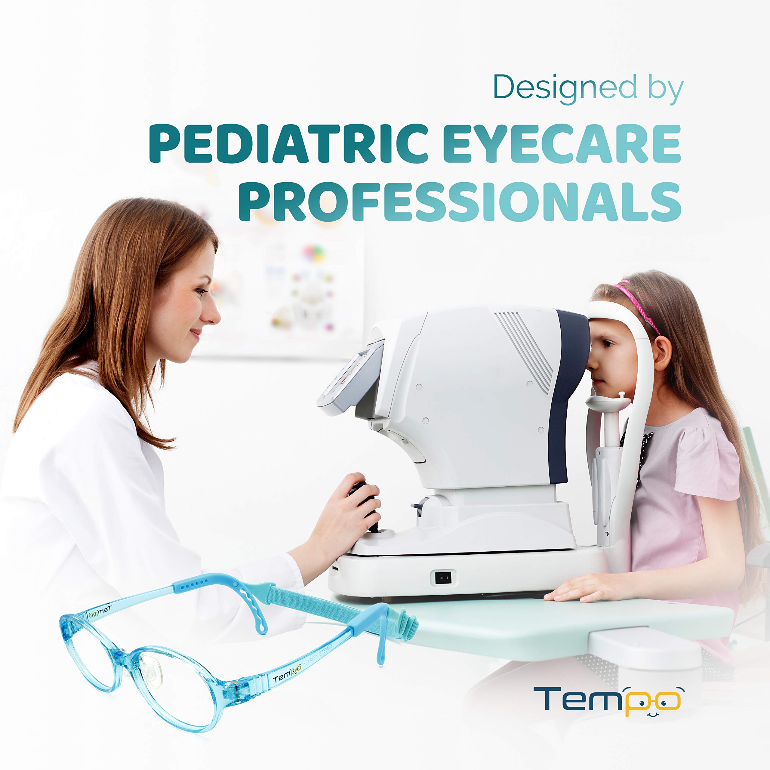 Adjustable Kids Glasses - Prescription Eyeglasses for Children with Flexible Temples & Nose Pads - Trendy & Durable Frames for School, Reading & Outdoor Activities (Model 2002)