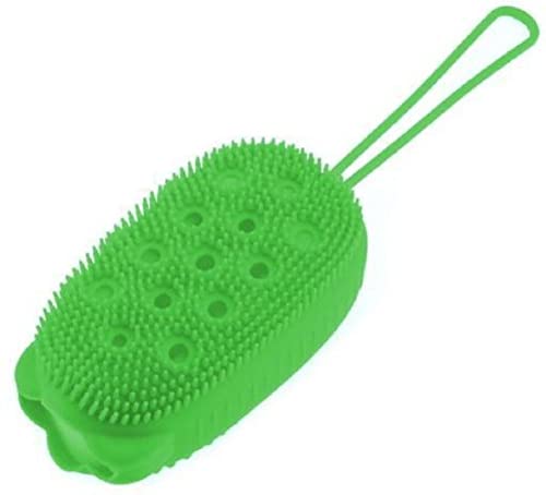 Neekshaa Quick Foaming Bubble Bath Brush - Soft Silicone Body Scrubber & Massage Brush for Shower & Bath (1PC, Multi-Color) - Perfect for Exfoliating, Relaxing & Deep Cleaning Skin