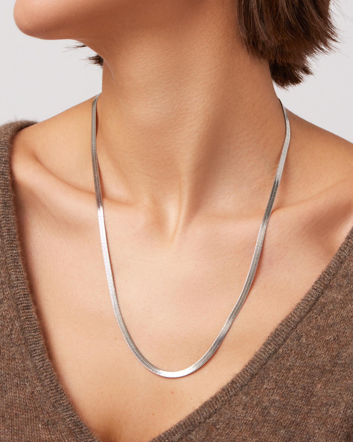 Zeina Sterling Silver Chain Necklace for Women - Elegant Layering Jewelry for Everyday Wear & Special Occasions