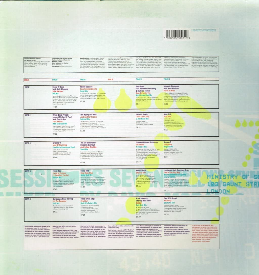 Ministry of Sound Sessions 7 by David Morales - DJ Mix Album for Clubs, Parties & Dance Music Lovers