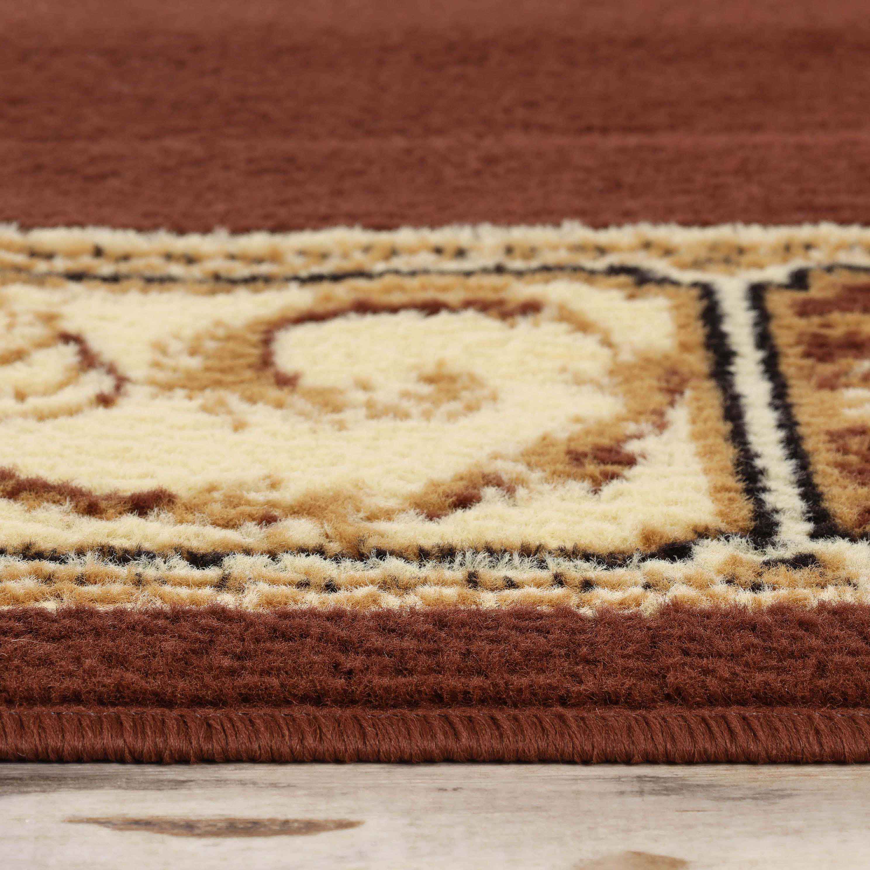 Large Medallion Modern Bohemian Indoor Area Rug or Runner - Perfect for Living Room, Bedroom & Boho Home Decor