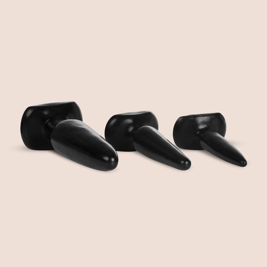 COLT Anal Trainer Kit - 3 Piece Butt Plug Set for Beginners & Advanced Users | Comfortable, Gradual Stretching | Perfect for Solo Play & Couples Use