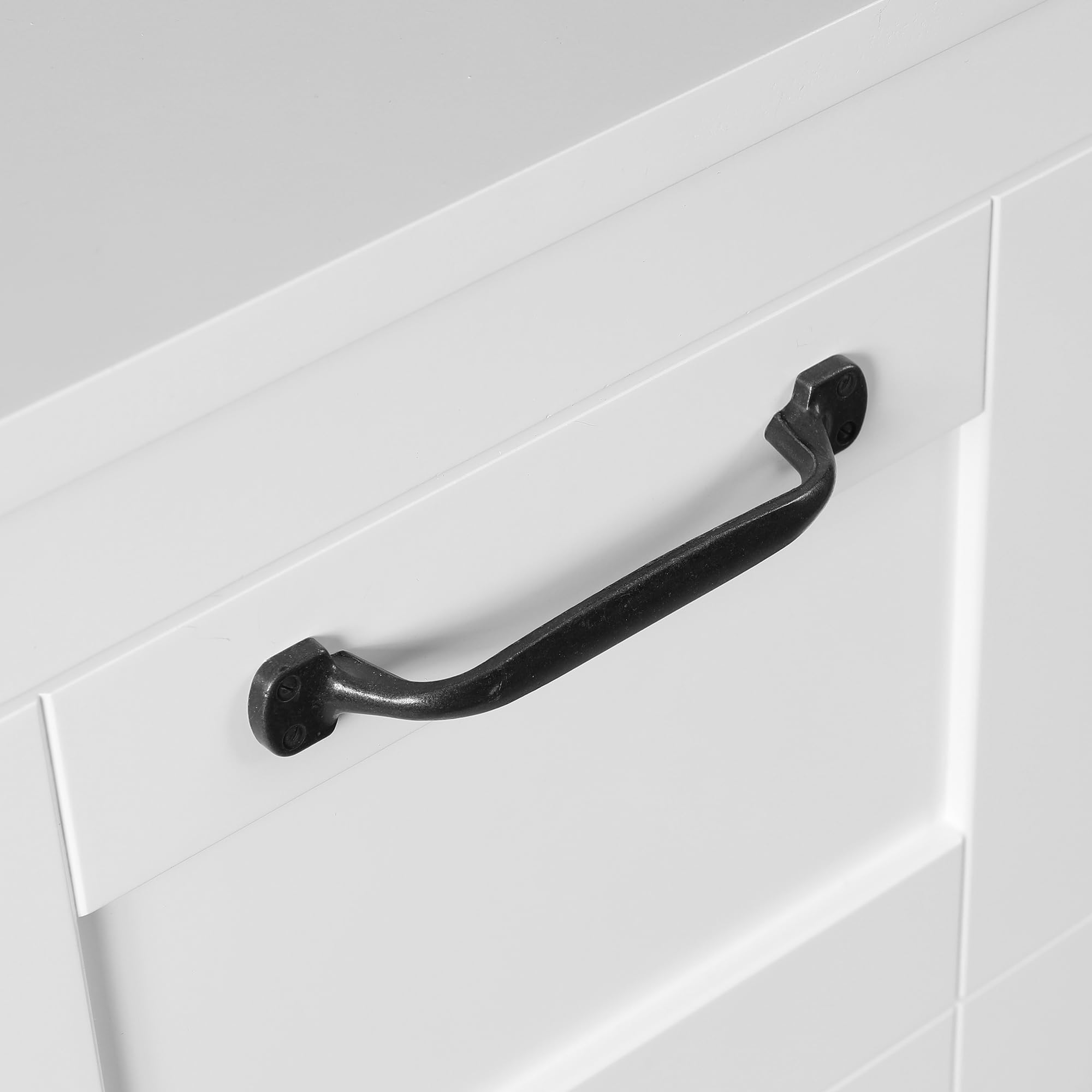 LuxenHome White MDF Wood Bathroom Storage Cabinet with 1 Door - Space Saving Organizer for Towels, Toiletries & Cleaning Supplies in Small Bathrooms