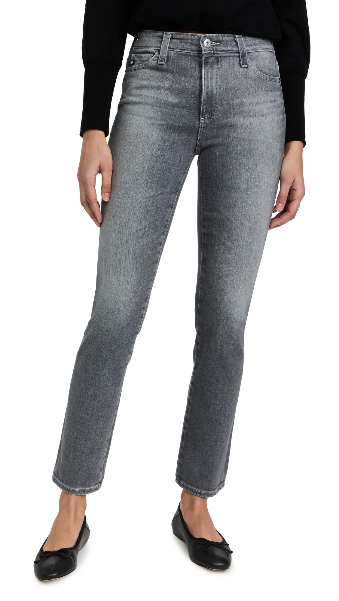 AG Adriano Goldschmied Women's Mari High-Rise Skinny Jeans - Stretch Denim Pants for Casual Wear & Night Out