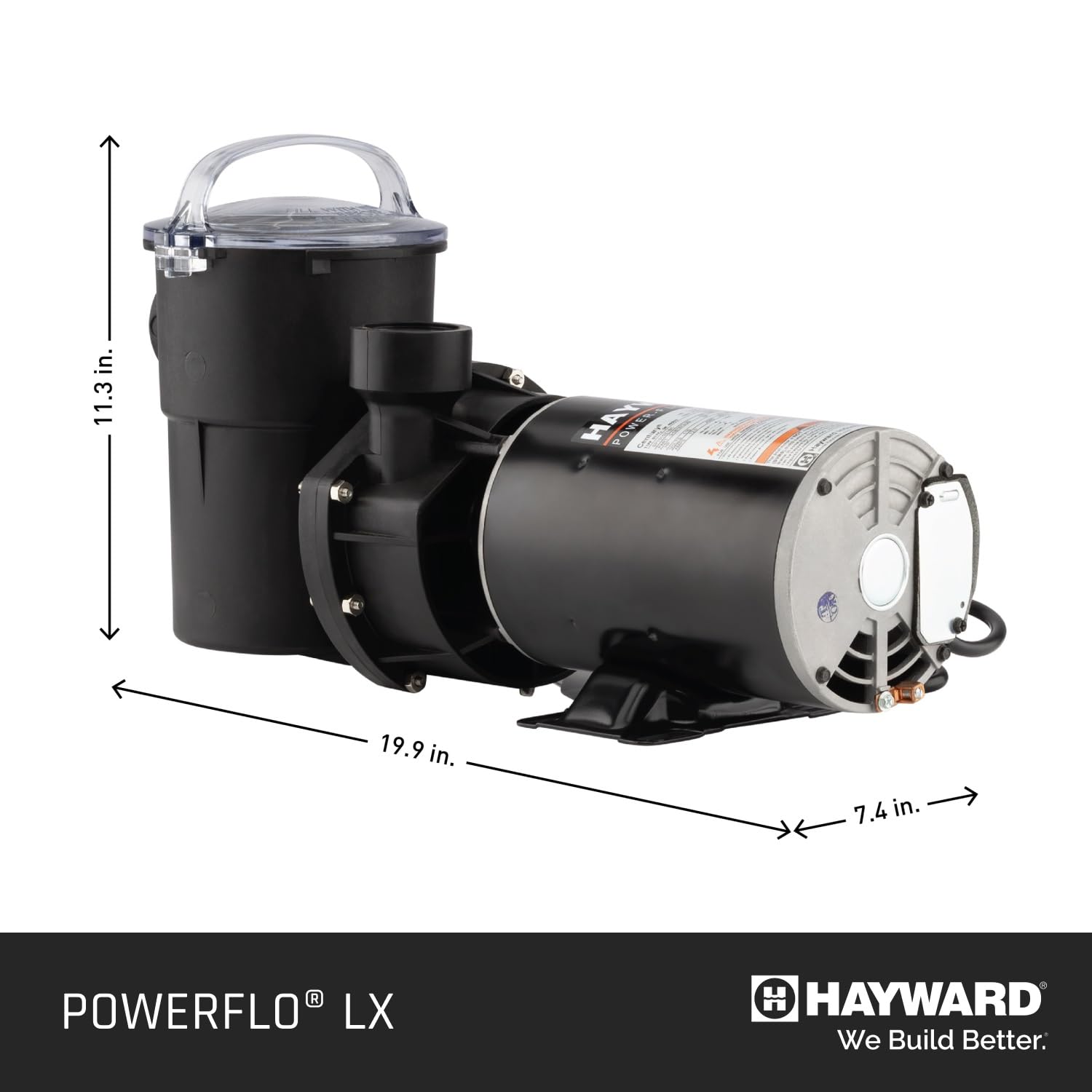 Hayward W3SP1580X15 1.5 HP Power-Flo Pool Pump - High Performance Swimming Pool Water Circulation System for Inground & Above Ground Pools | Perfect for Backyard, Residential & Commercial Use