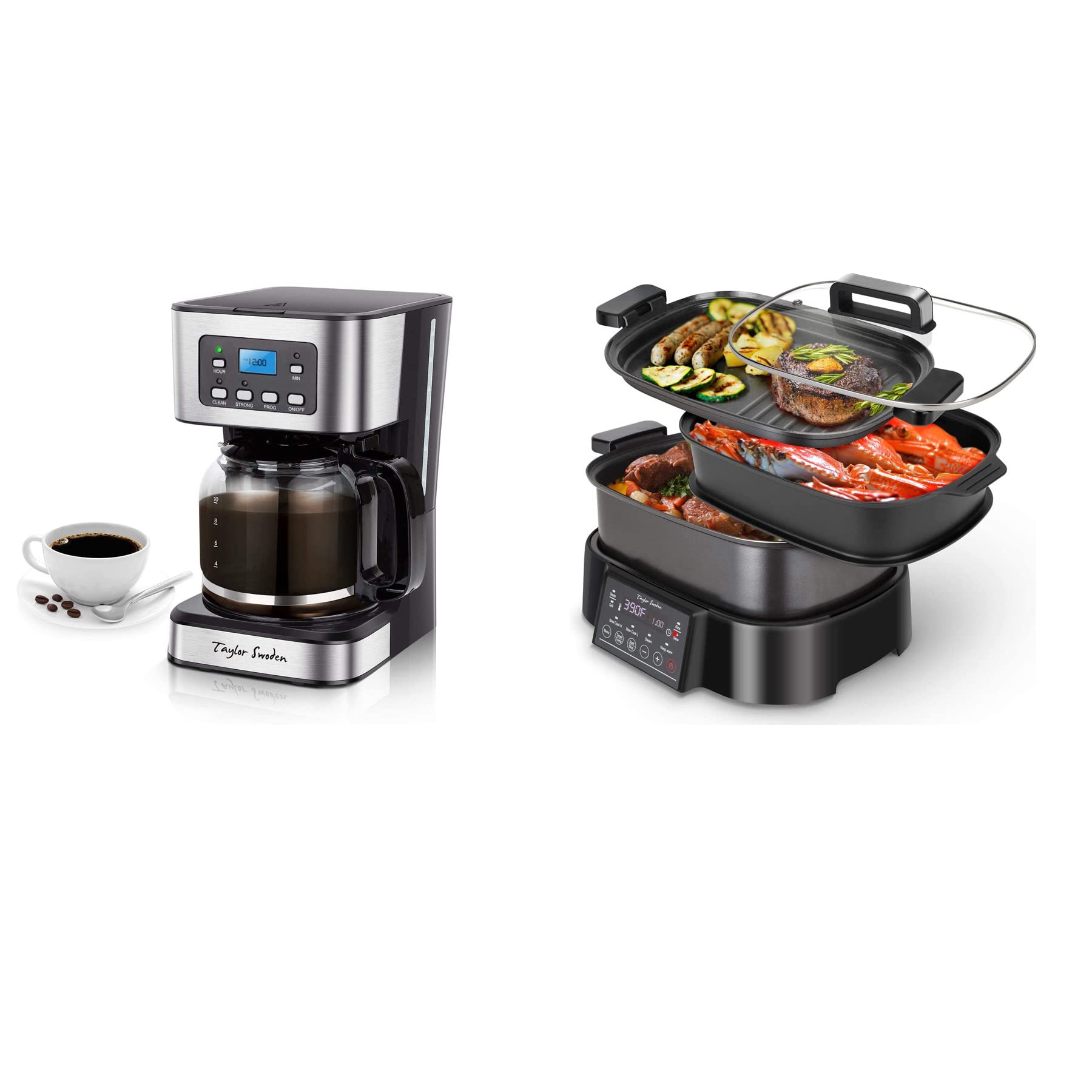 Smart Programmable Slow Cooker with Digital Countdown Timer & Auto Keep Warm - 6 Quart Stainless Steel Multi-Cooker for Soups, Stews, Meals - Perfect for Busy Families & Meal Prep