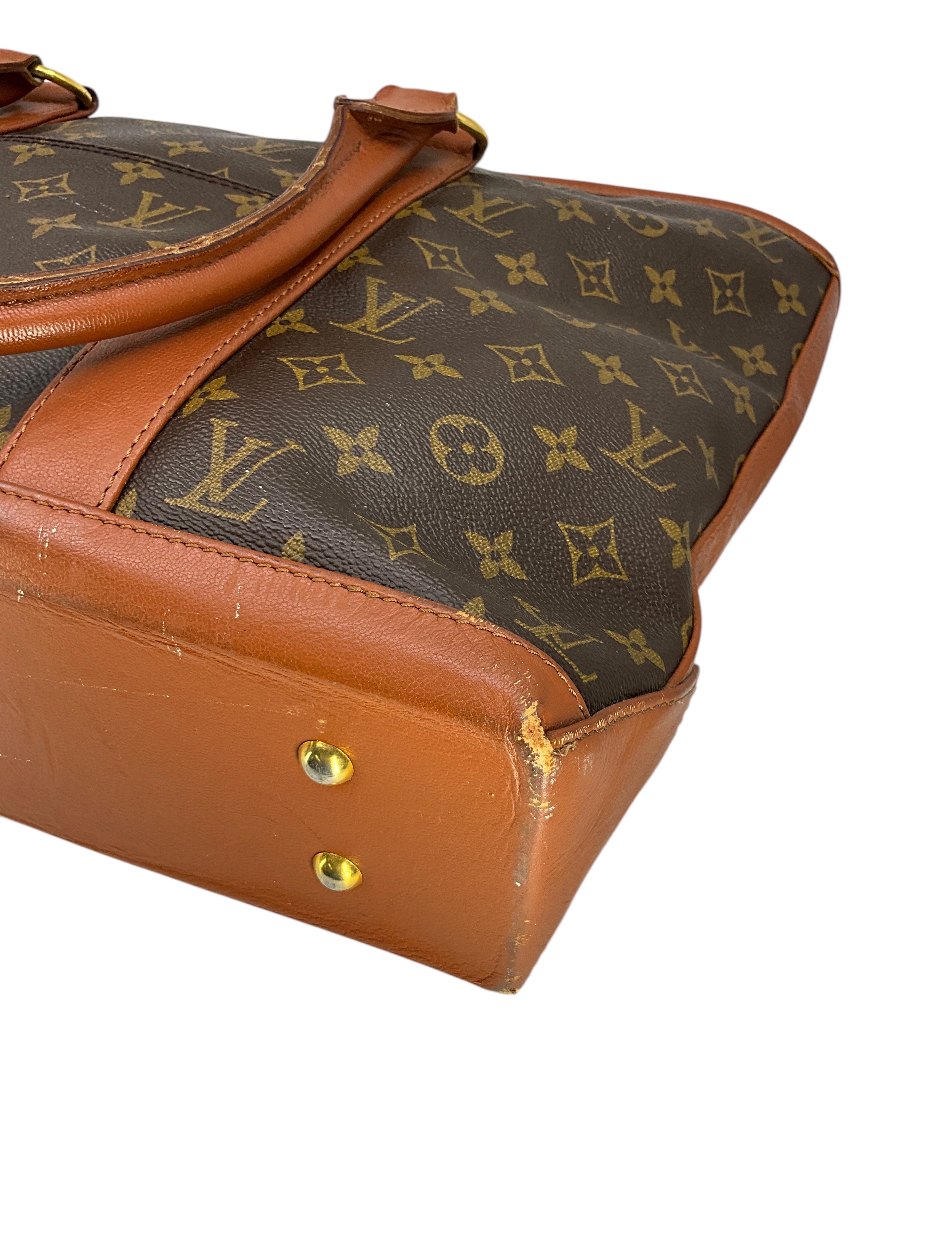 Authentic Louis Vuitton Monogram Canvas Weekend MM Large Travel Tote Bag - Luxury Carryall for Travel, Work & Weekend Getaways