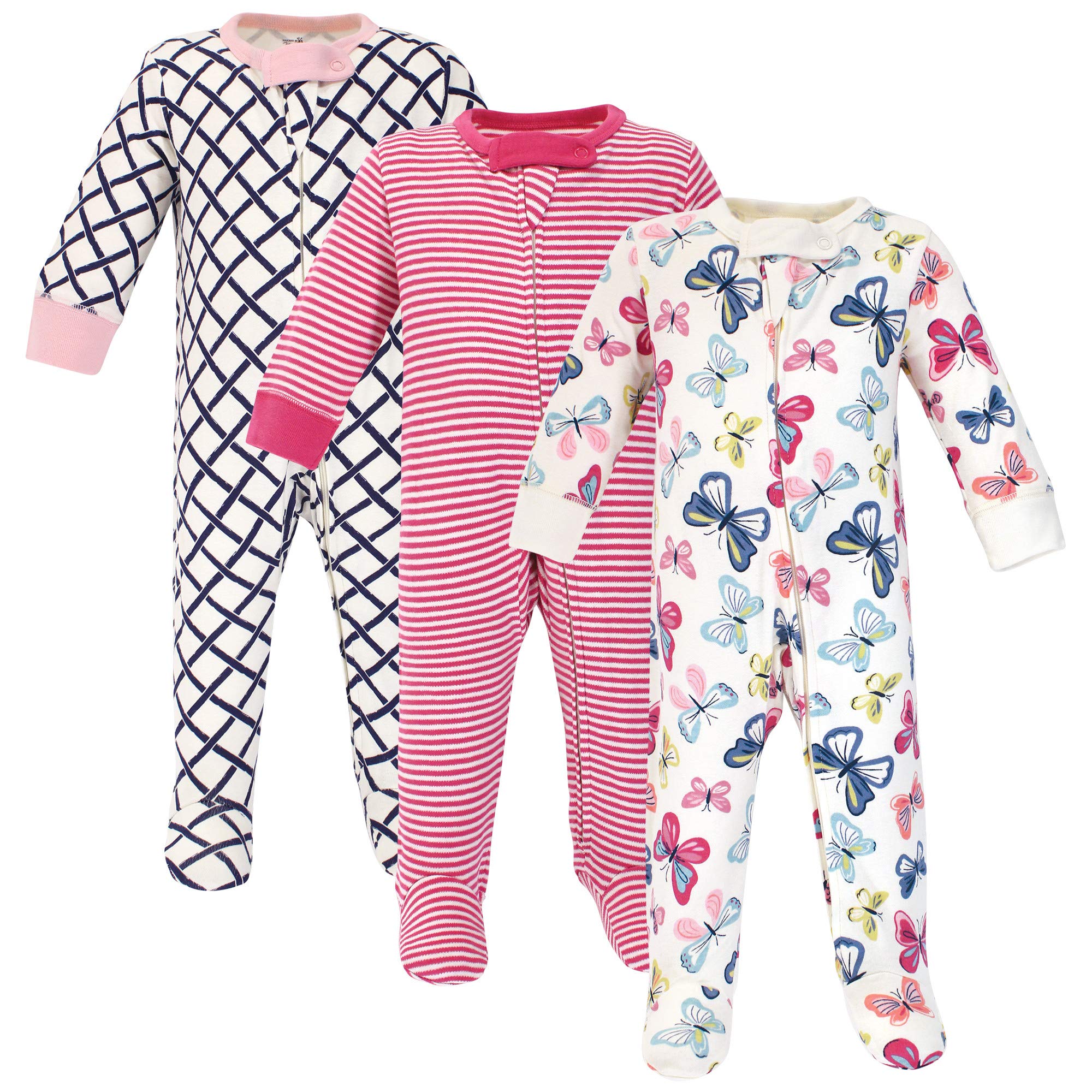 Organic Cotton Baby Girls' Sleep and Play Pajamas - Soft & Breathable for Newborns & Infants - Perfect for Nursery, Bedtime & Playtime