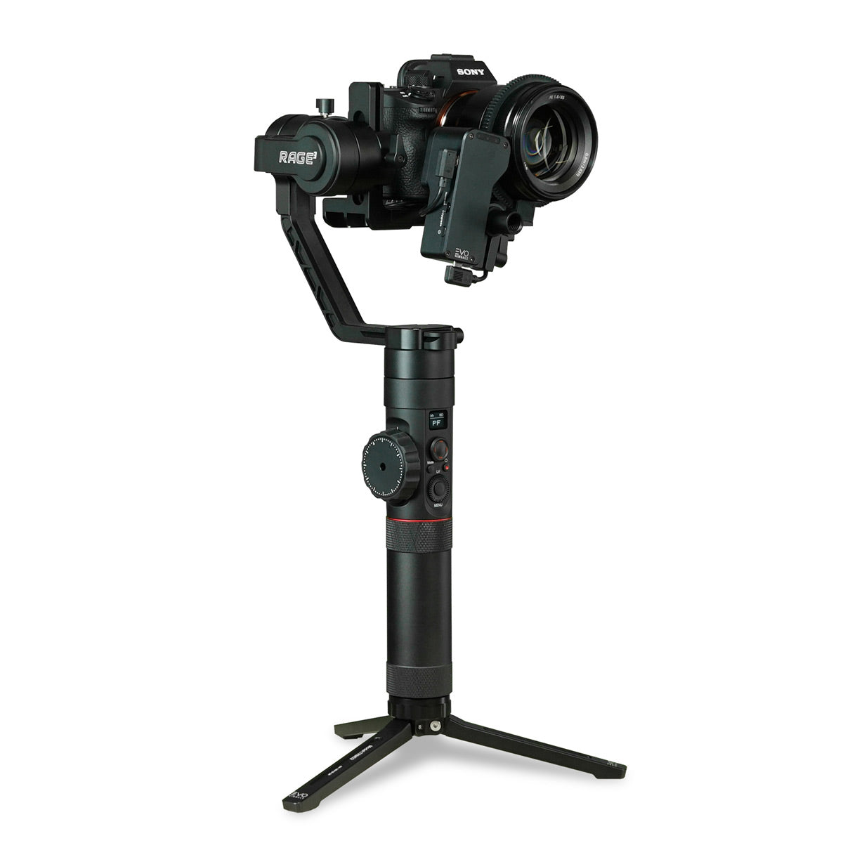 EVO Gimbals Rage3 Pro DSLR Camera Stabilizer - 3-Axis Handheld Gimbal for Smooth Video Shooting, Vlogging & Filmmaking - Perfect for Travel, YouTube & Professional Videography