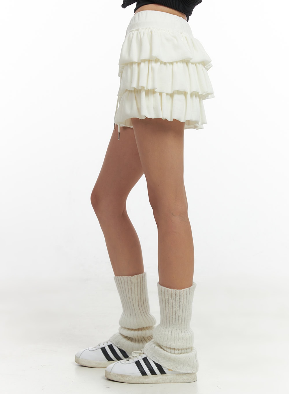Flirty Ruffle Mini Skirt for Women - Sexy High Waist Pleated Skater Skirt CO424 | Perfect for Date Night, Party & Casual Outfits