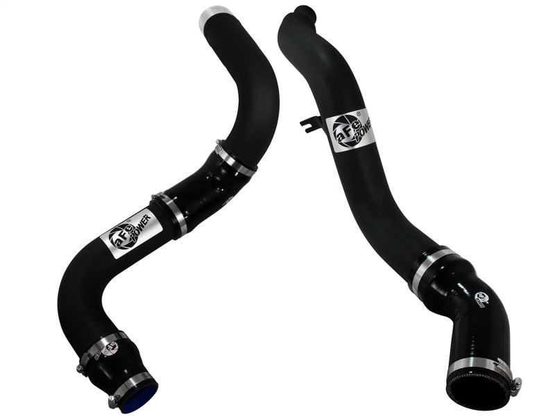 aFe Bladerunner 3in Black Intercooler Hot & Cold Side Pipes Kit for 2014-2015 Dodge Ram 1500 EcoDiesel 3.0L V6 - Performance Upgrade for Better Turbo Efficiency & Towing Power