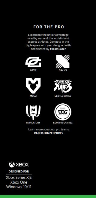 Razer BlackShark V2 Pro Wireless Gaming Headset for Xbox Series X/S & One - 50mm Triforce Drivers, HyperSpeed 2.4GHz Wireless, Detachable Mic - Esports Headphones for Competitive Gaming, Streaming & Online Chat