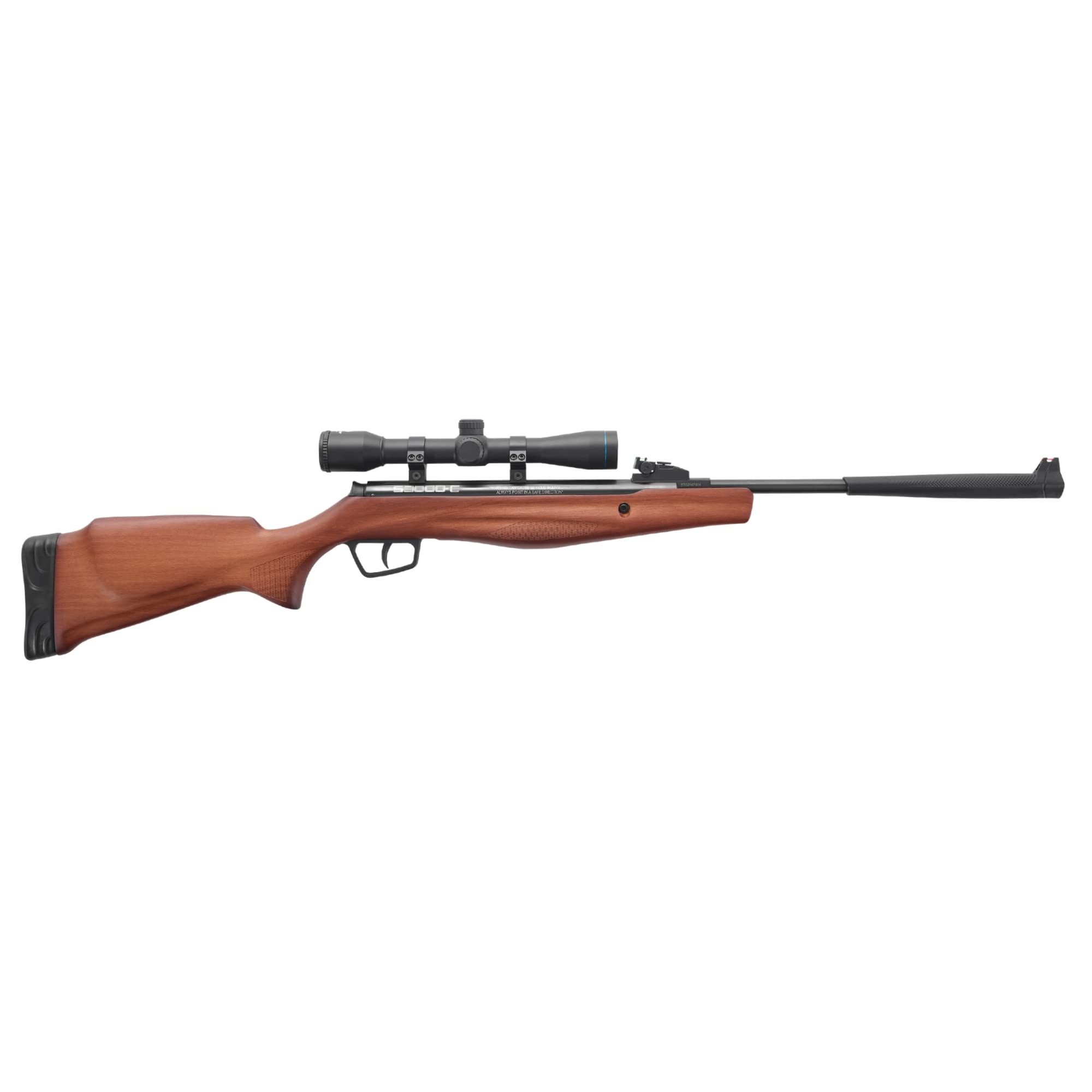 Stoeger S3000-C Compact .177 Caliber Air Rifle with Hardwood Stock & Fiber-Optic Sights - Includes 4x32 Scope for Hunting, Target Shooting & Pest Control
