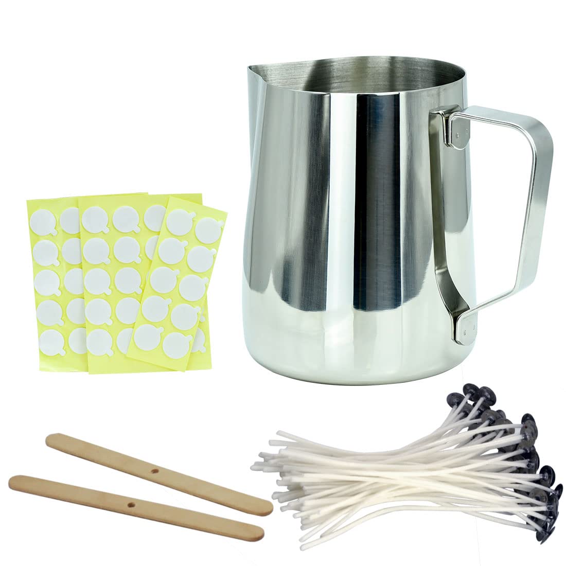 Premium Soy Wax Candle Making Kit - DIY Craft Supplies with Melting Pot, 50 Wicks, Stickers, Wick Holders & Cups - Perfect for Home Decor, Gifts & Relaxation Therapy