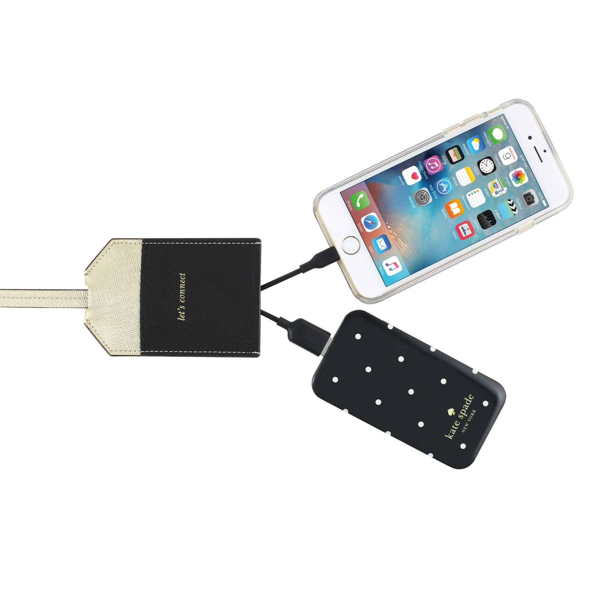 Kate Spade New York Portable Lightning Cable - Durable & Fast Charging for iPhone | Perfect for Travel, Office & Home Use