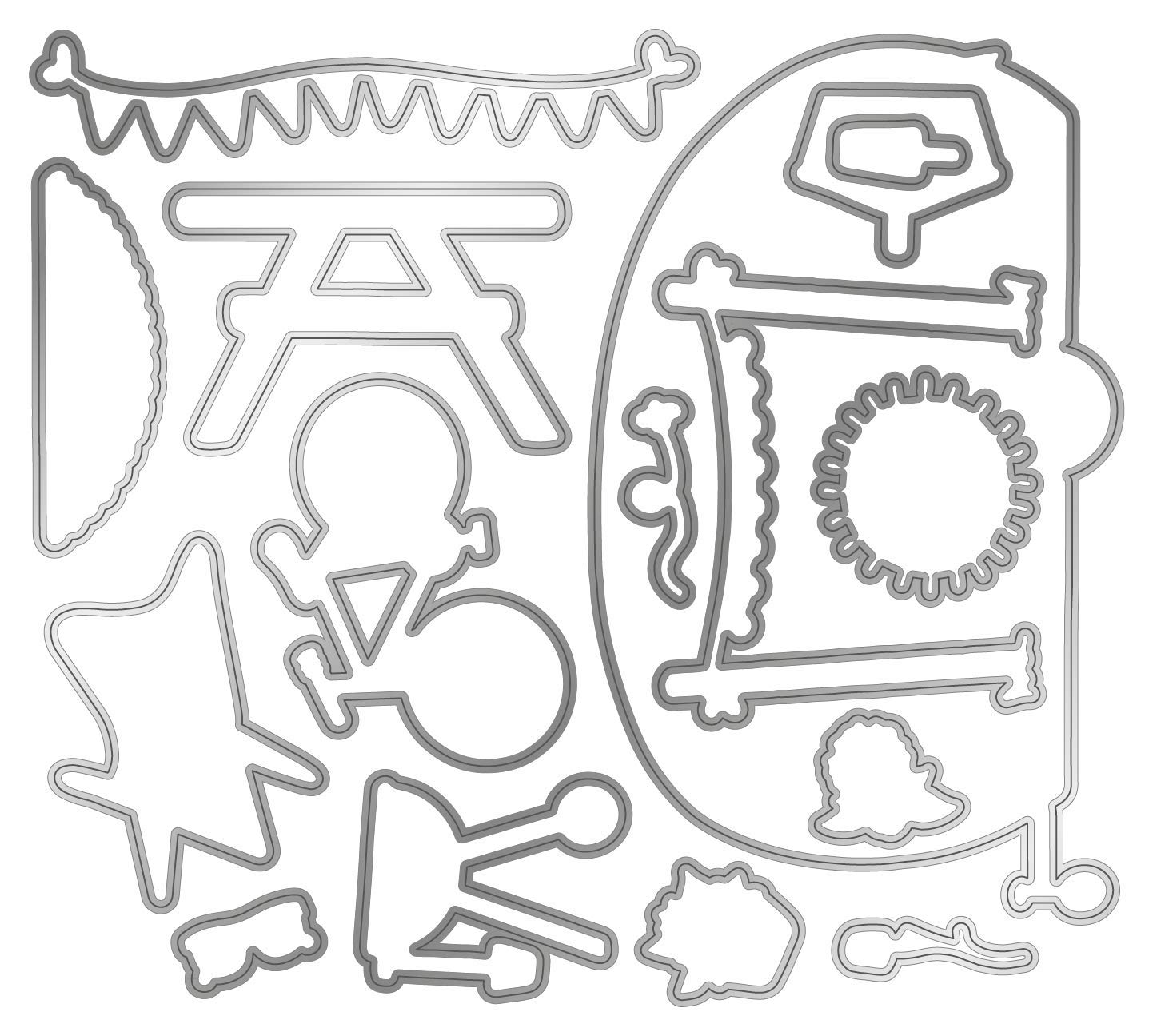 Gemini Stamps & Dies SIMPL Life Crafting Set - Silver One Size for Card Making, Scrapbooking & DIY Projects