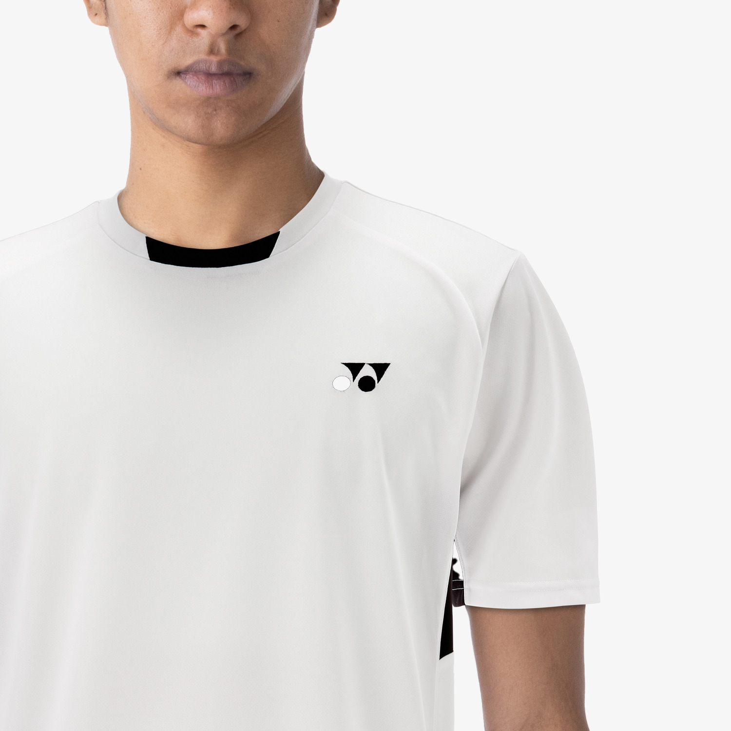 Yonex Men's Tennis Shirt 10810 - White | Moisture-Wicking Performance Top for Tennis & Badminton Players | Perfect for Tournaments & Training Sessions