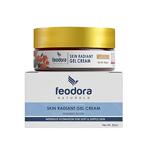 Feodora Skin Radiant Gel Cream - Hydrating & Brightening Face Moisturizer for Glowing Skin | Day & Night Use for All Skin Types