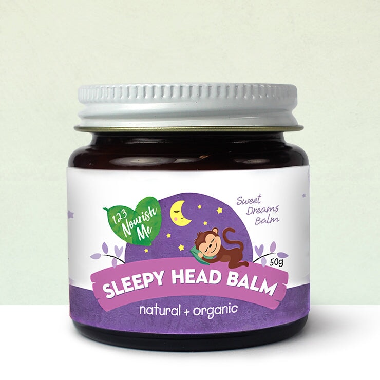 123 Nourish Me Sleepy Head Balm - Organic Lavender Sleep Balm for Relaxation & Better Sleep | Perfect for Nighttime Routine, Travel & Stress Relief