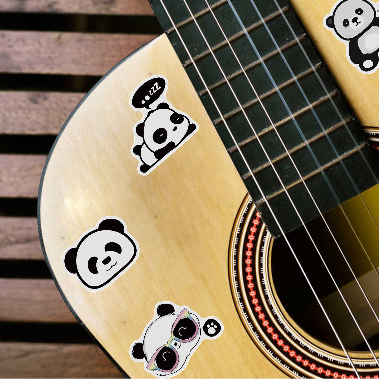 50Pcs Cute Panda Stickers - Waterproof Vinyl Decals for Laptop, Water Bottle, Phone & Luggage - Adorable Cartoon Stickers Pack for Kids Room Decor, School Supplies & DIY Crafts