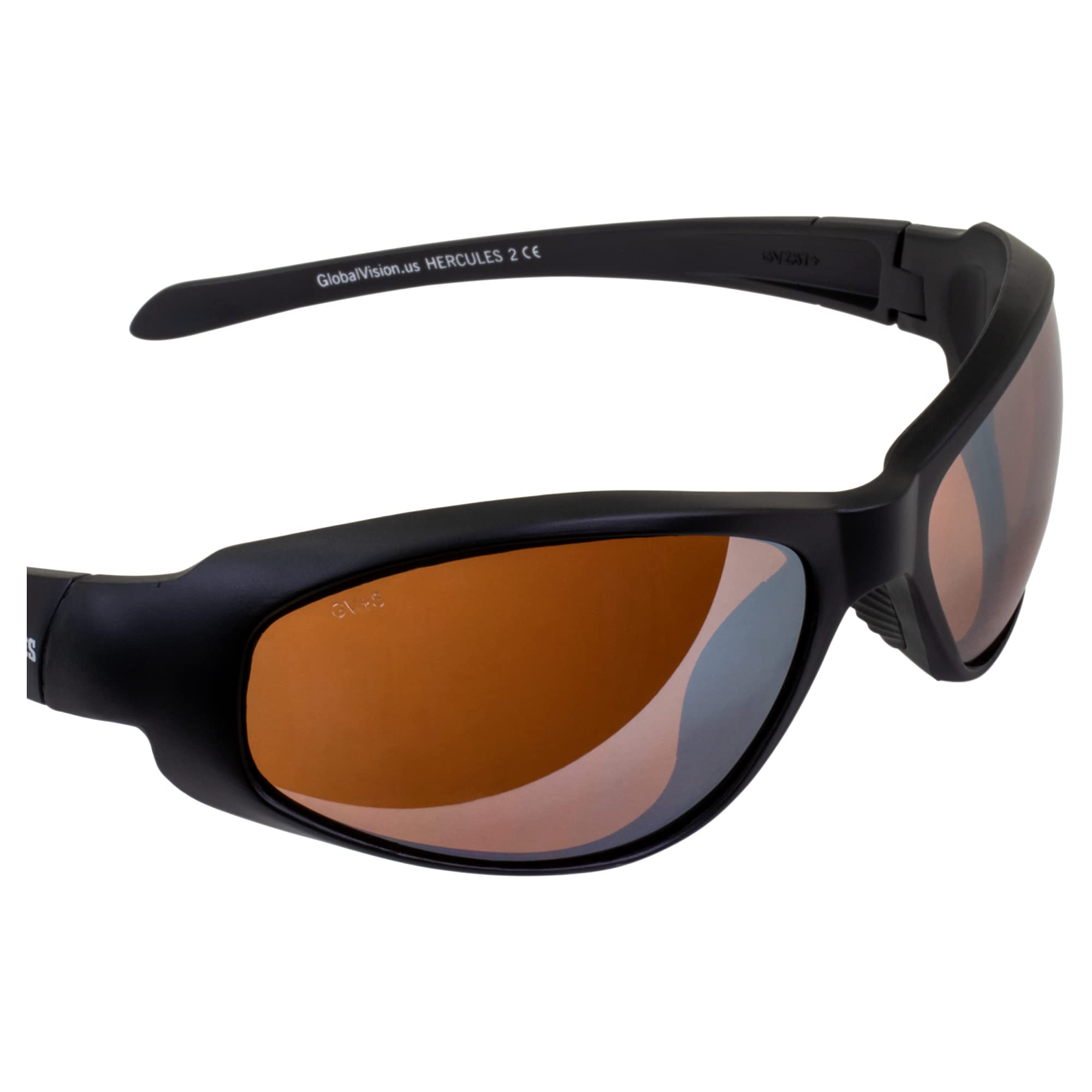 Global Vision Eyewear Hercules 2 Series Polarized Sunglasses for Men & Women - UV Protection, Durable Frame - Perfect for Driving, Beach & Outdoor Activities