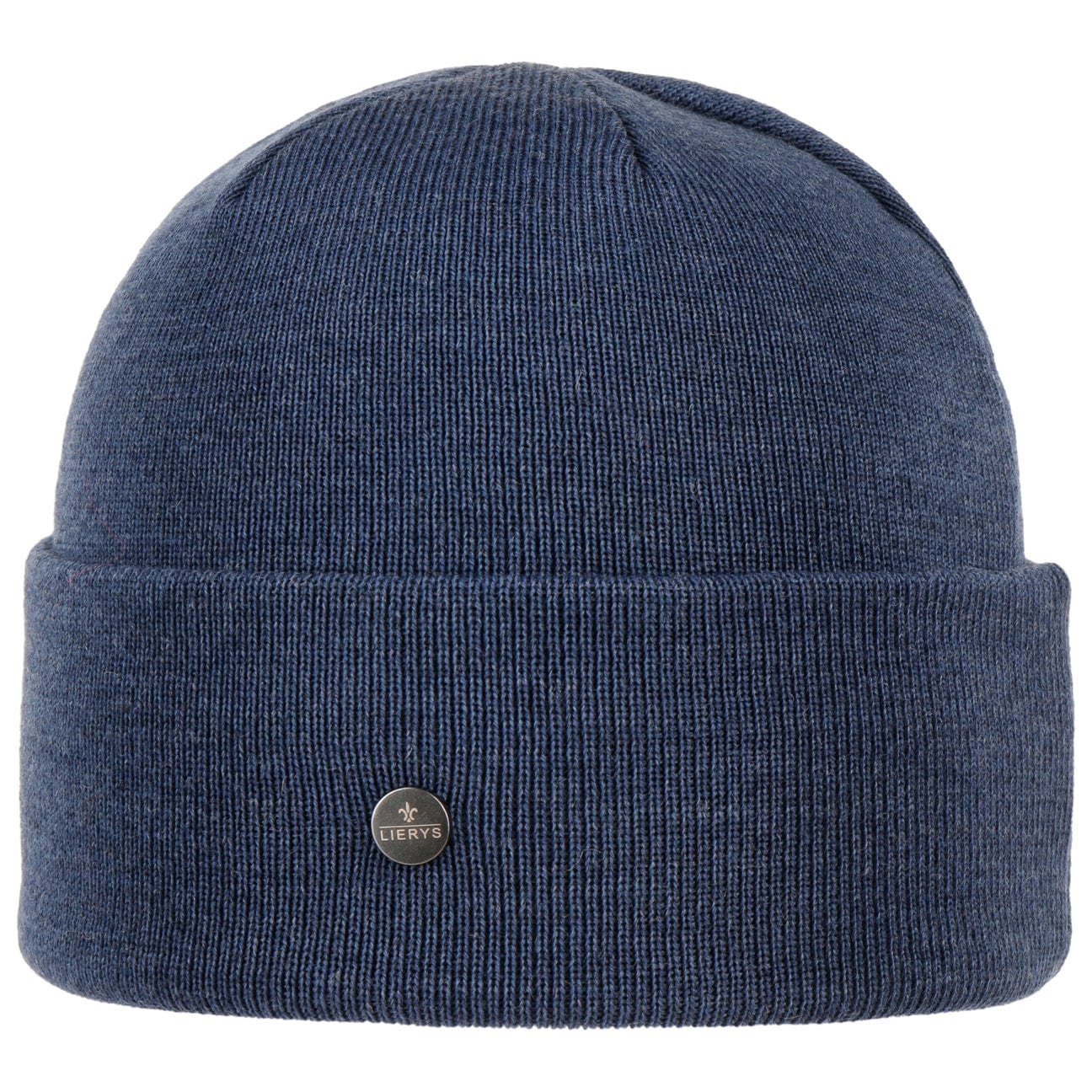 Lierys GOTS Certified Merino Wool Knit Hat with Foldable Cuff - Warm Winter Beanie for Outdoor Activities, Skiing & Hiking