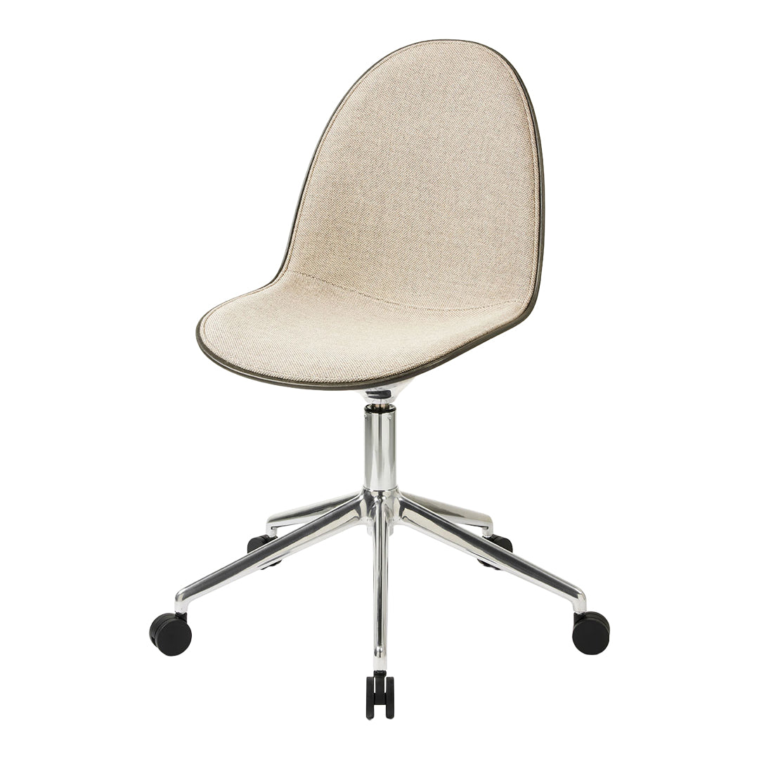 Eternity Swivel Chair with Casters - Upholstered Office Chair for Home & Workspace - Comfortable 360 Degree Rotating Desk Chair with Wheels