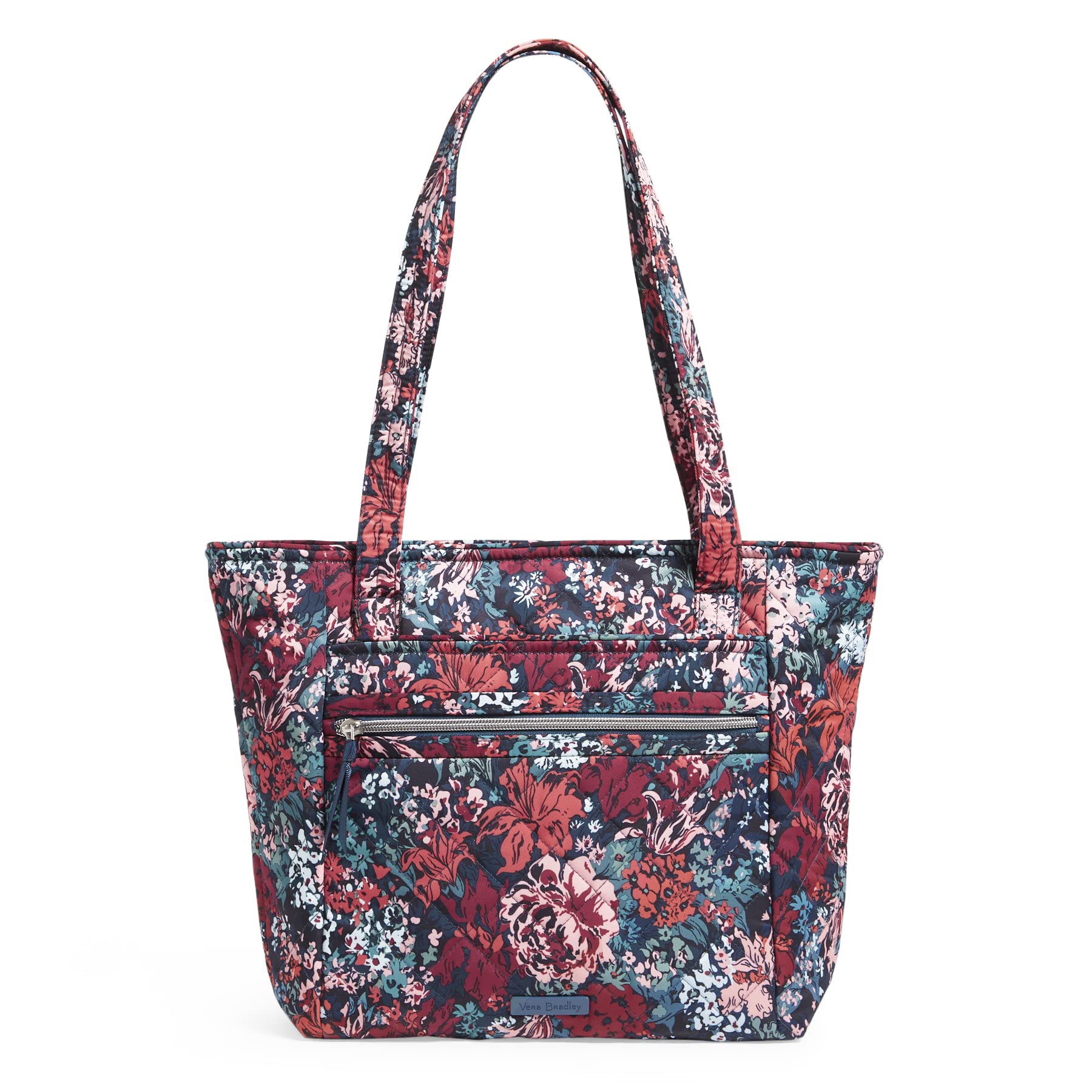 Vera Bradley Performance Twill Small Vera Tote Bag - Stylish & Durable Women's Shoulder Bag for Work, Travel & Everyday Use