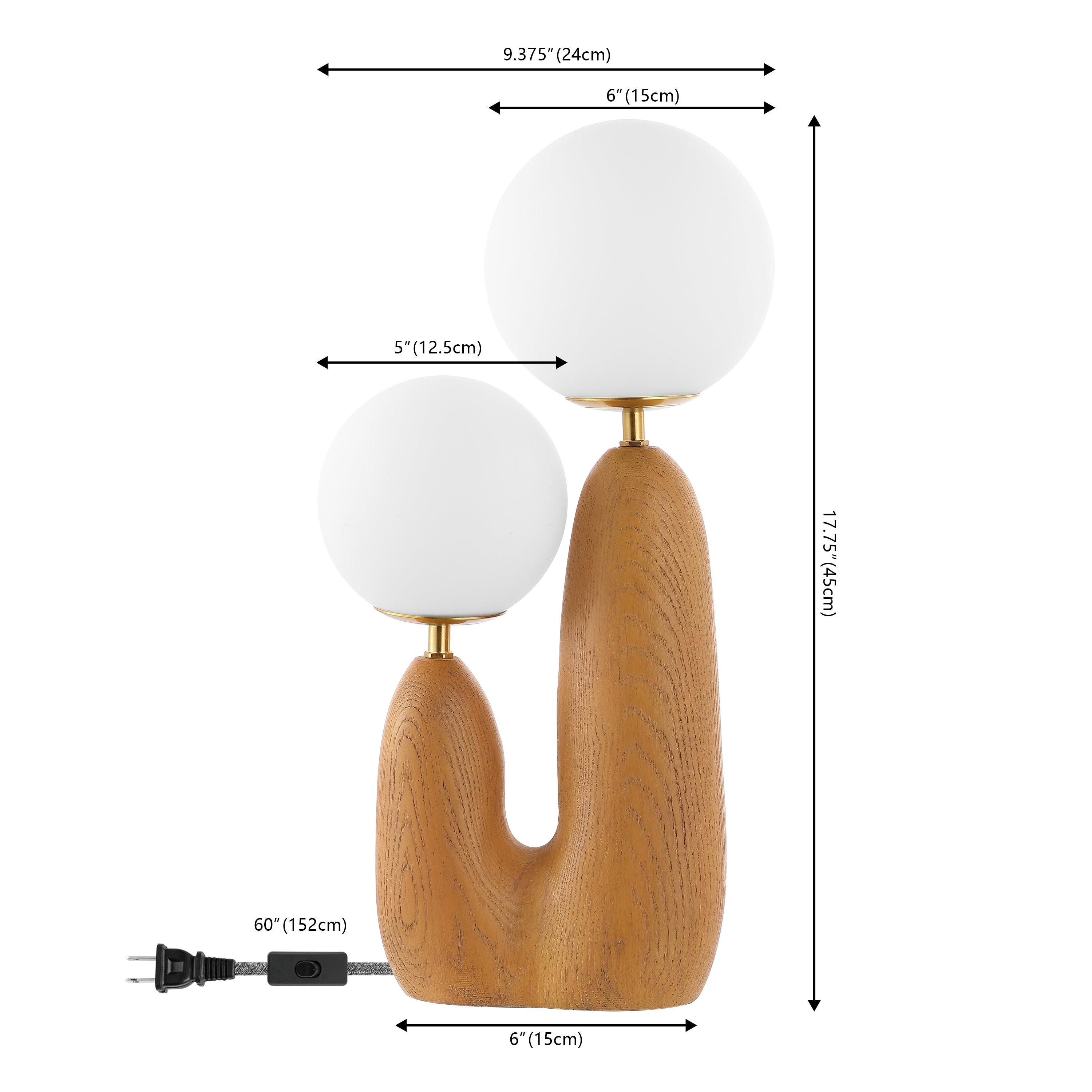 Modern Bohemian LED Table Lamp - 17.75