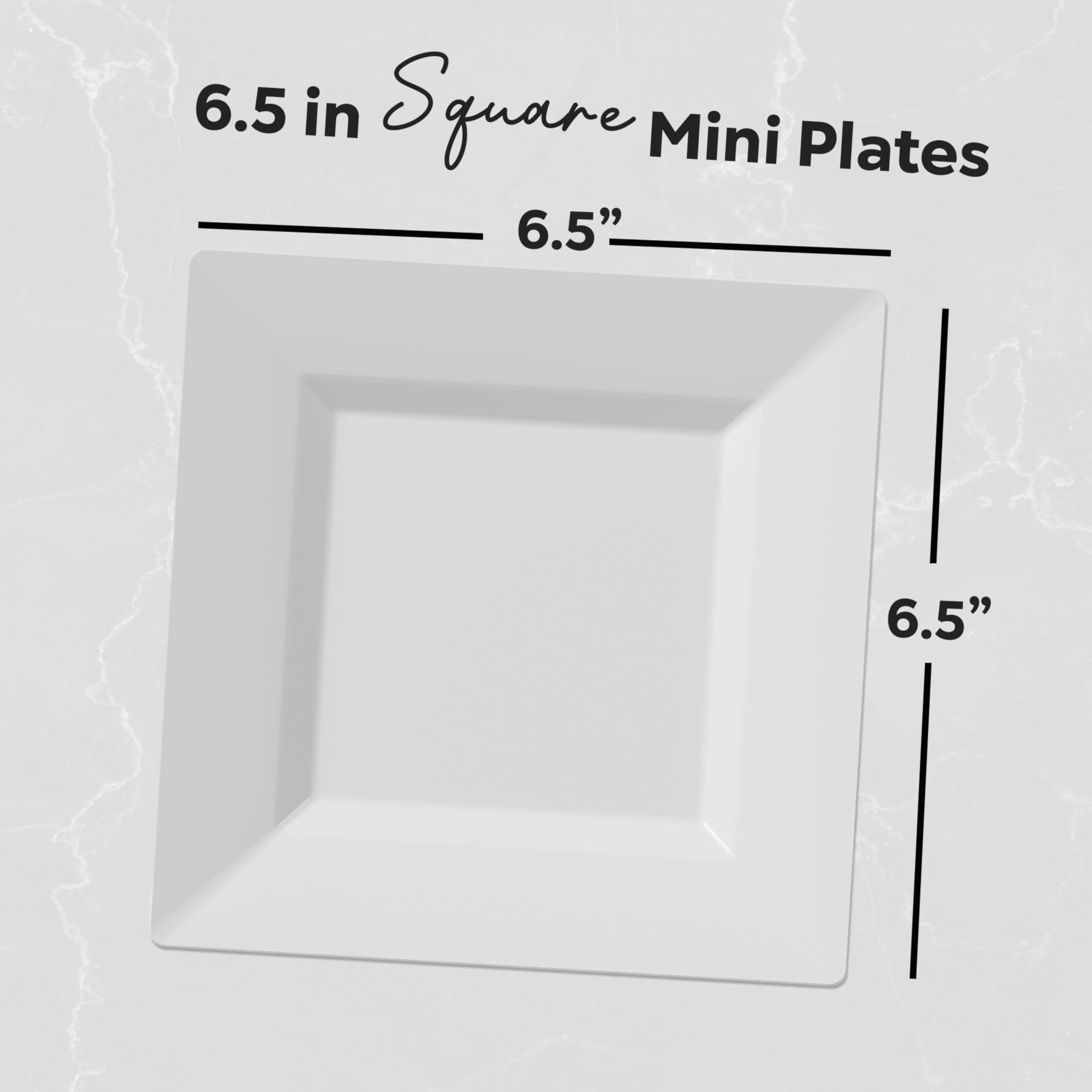 120 Pack 6.5 Inch Disposable Plastic Appetizer Plates - Crystal Clear Dessert Plates for Weddings, Birthdays, Parties - Elegant Stackable BPA-Free Tableware - Perfect for Cocktail Receptions, Buffets, and Formal Dining Events