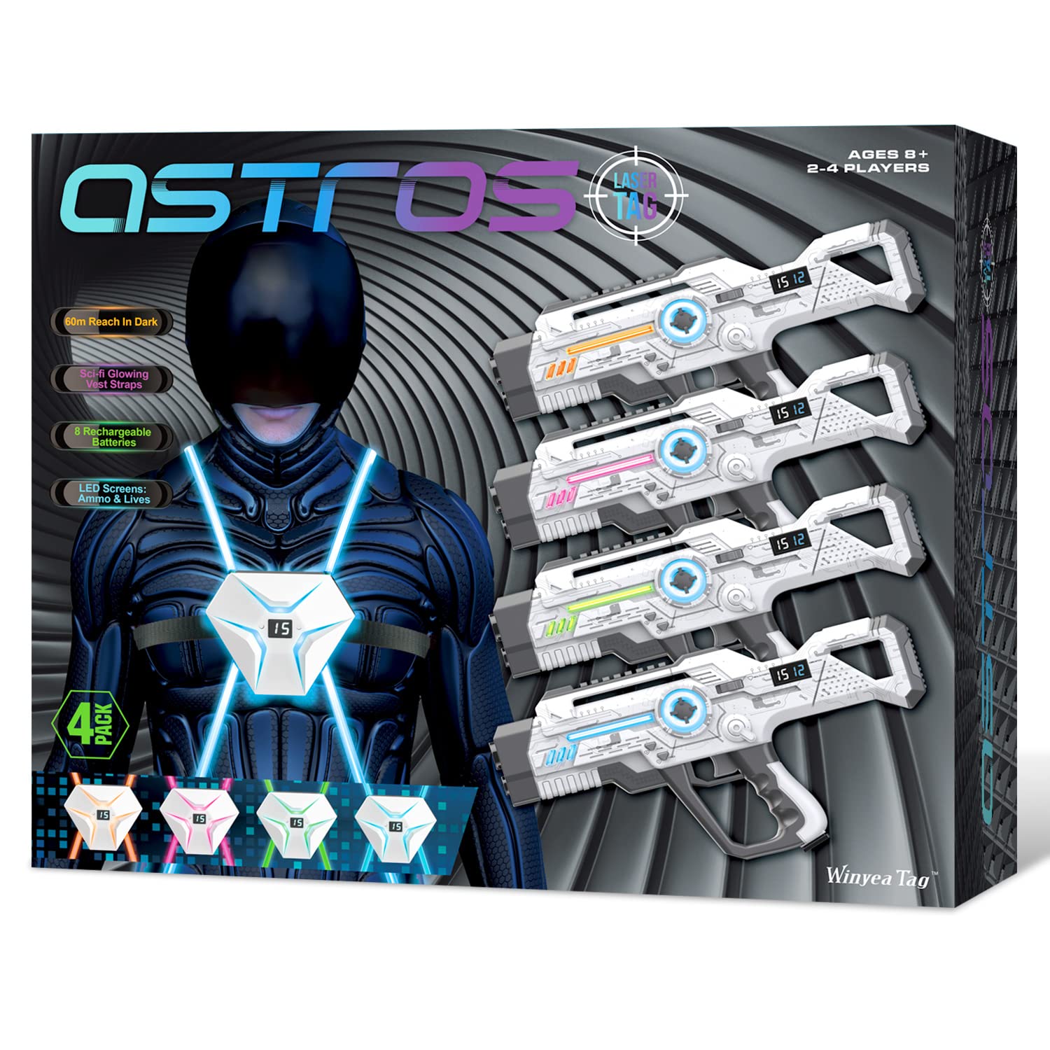 Rechargeable Laser Tag Guns for Kids & Adults - Best Outdoor Family Game Toy for Teens (Ages 8-12) | Perfect for Birthday Gifts, Group Activities & Backyard Fun