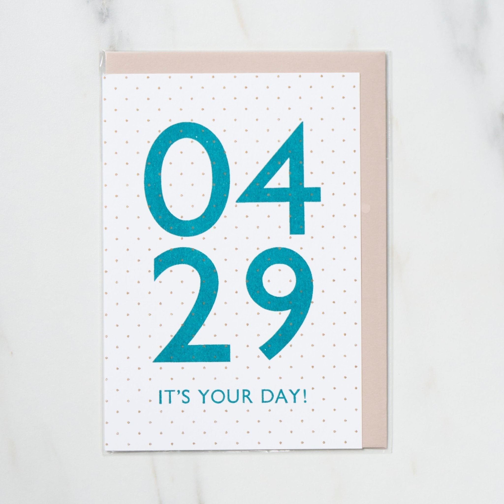 365 Find Your Day Card - April Edition | Premium Letterpress Greeting Card for Birthdays, Anniversaries & Special Occasions