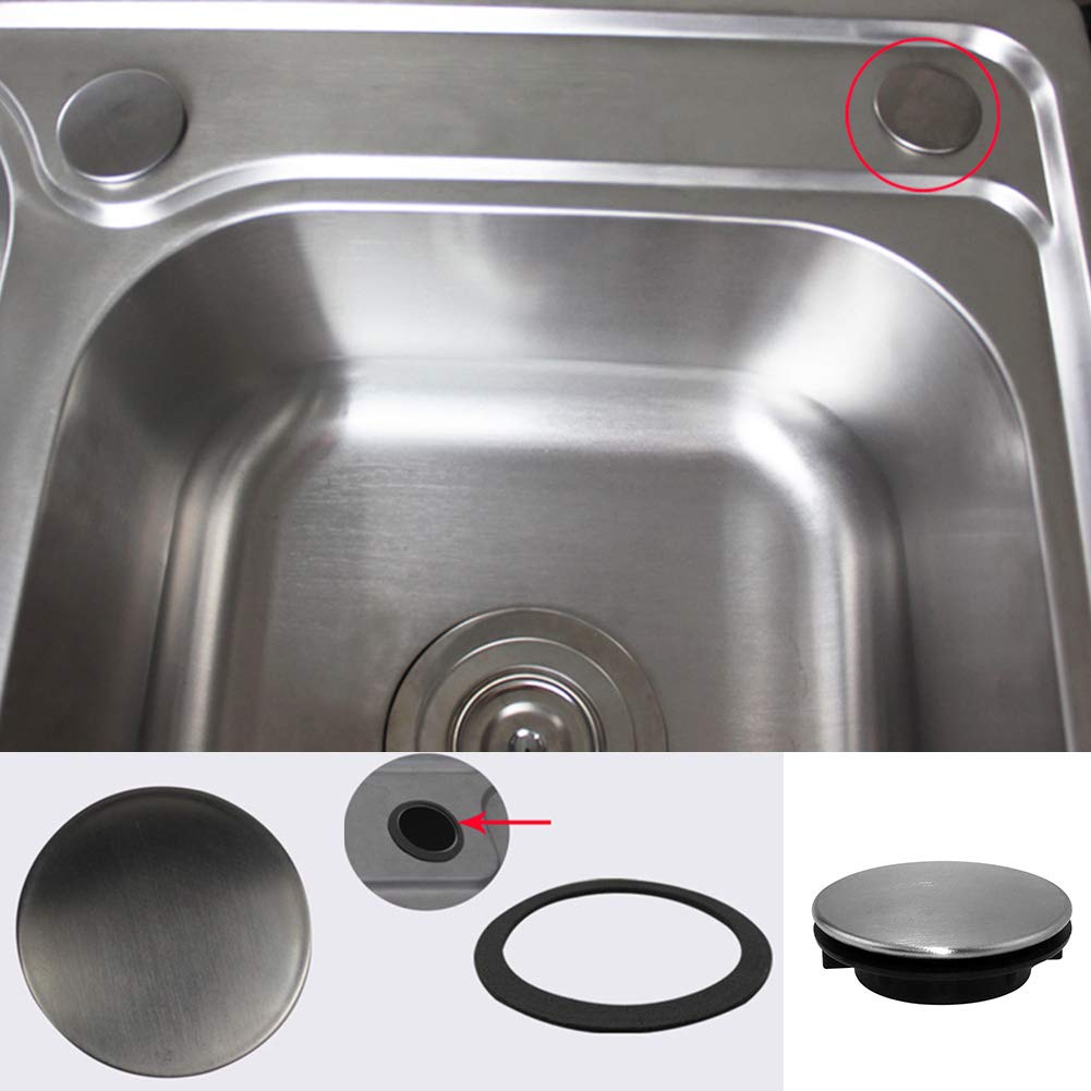 2 Pack Stainless Steel Kitchen Sink Hole Covers (1.2