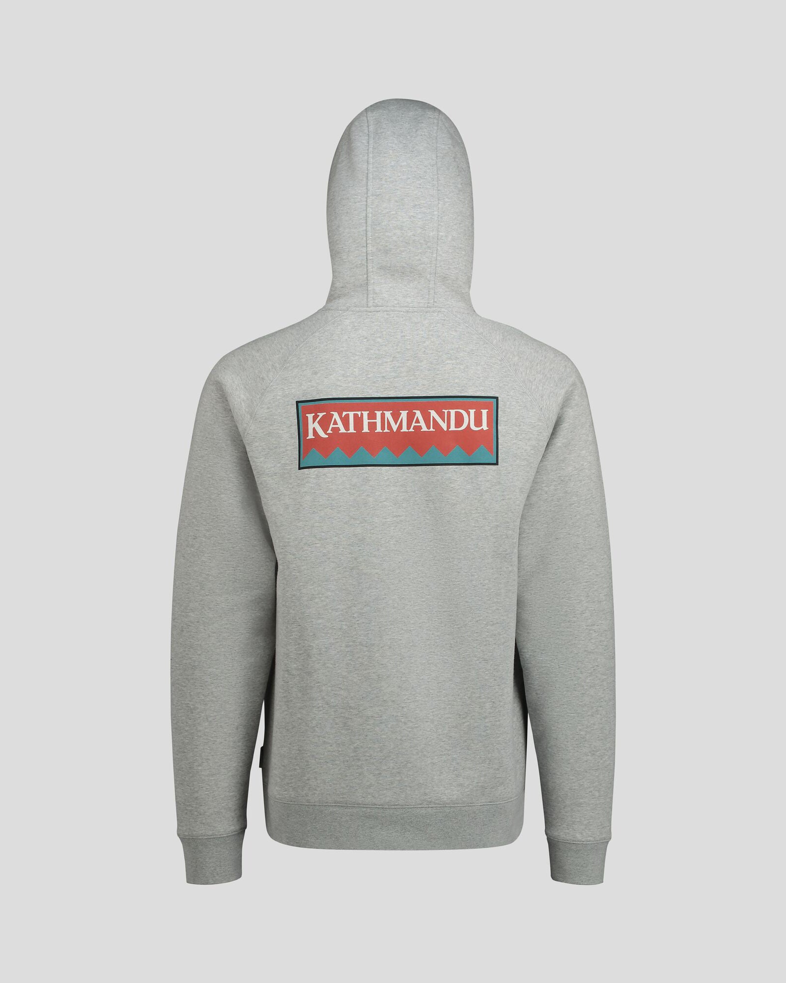 Men's Kathmandu Heritage Logo Slouchy Hoodie - Light Grey Marle | Cozy Pullover Sweatshirt for Casual Wear & Outdoor Adventures
